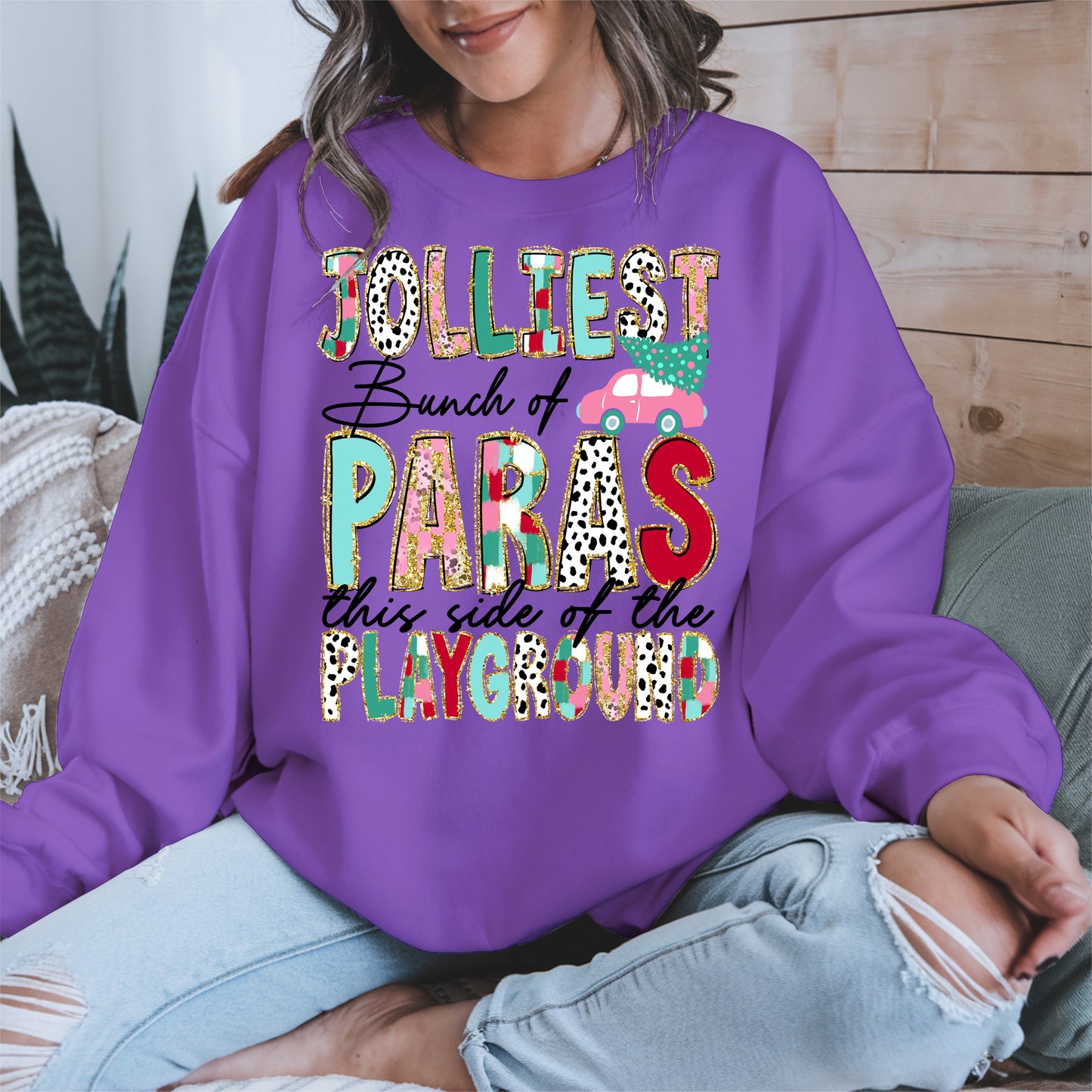 Jolliest Bunch of Teachers Christmas Shirt