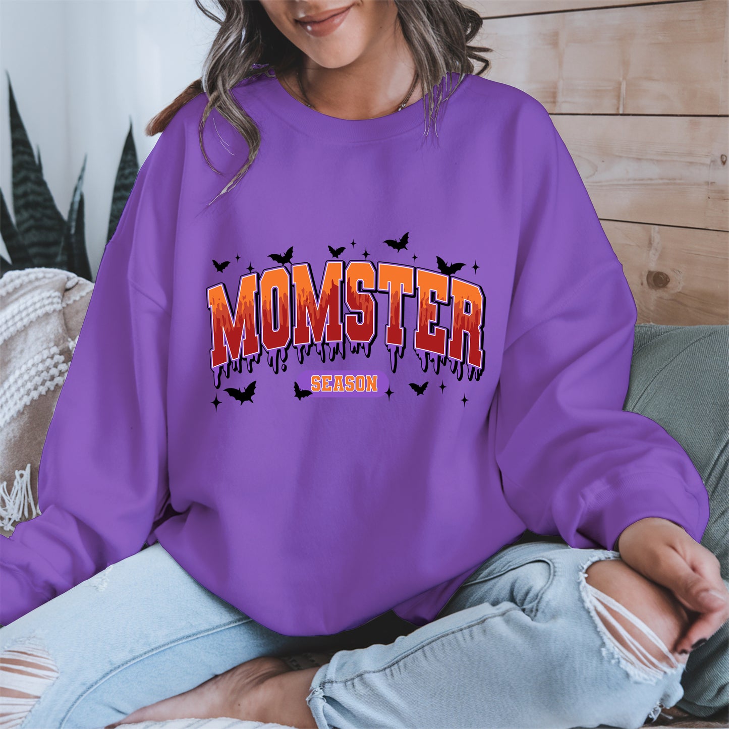 Momster Season Shirt Hoodie Sweatshirt for Halloween Moms
