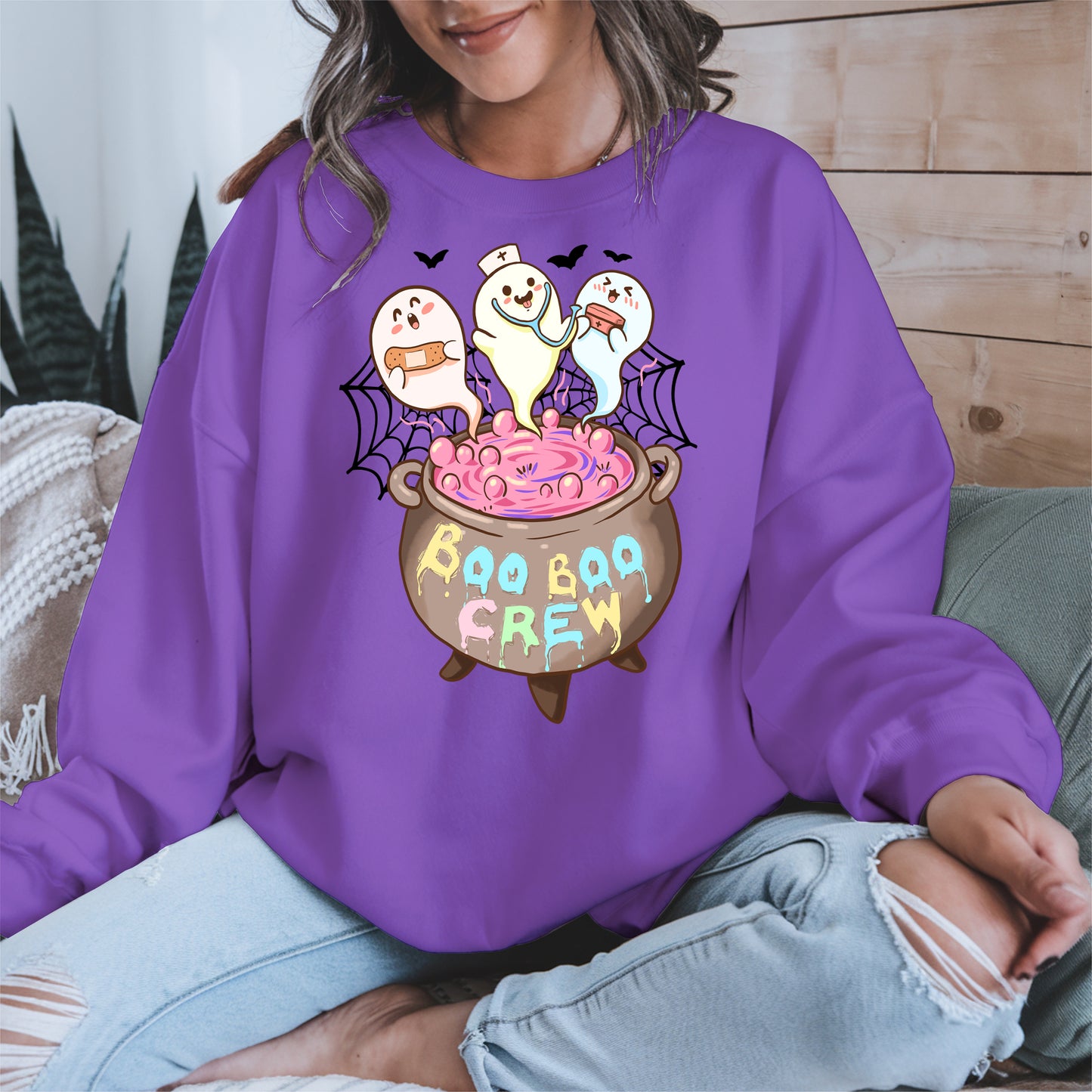 Boo Boo Crew – Cute Halloween Nurse Ghost Shirt
