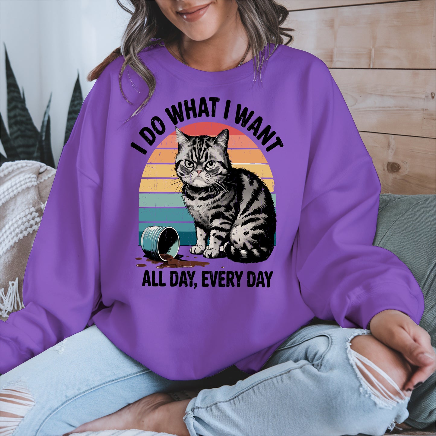 I Do What I Want Angry Cat Shirt Hoodie Sweatshirt