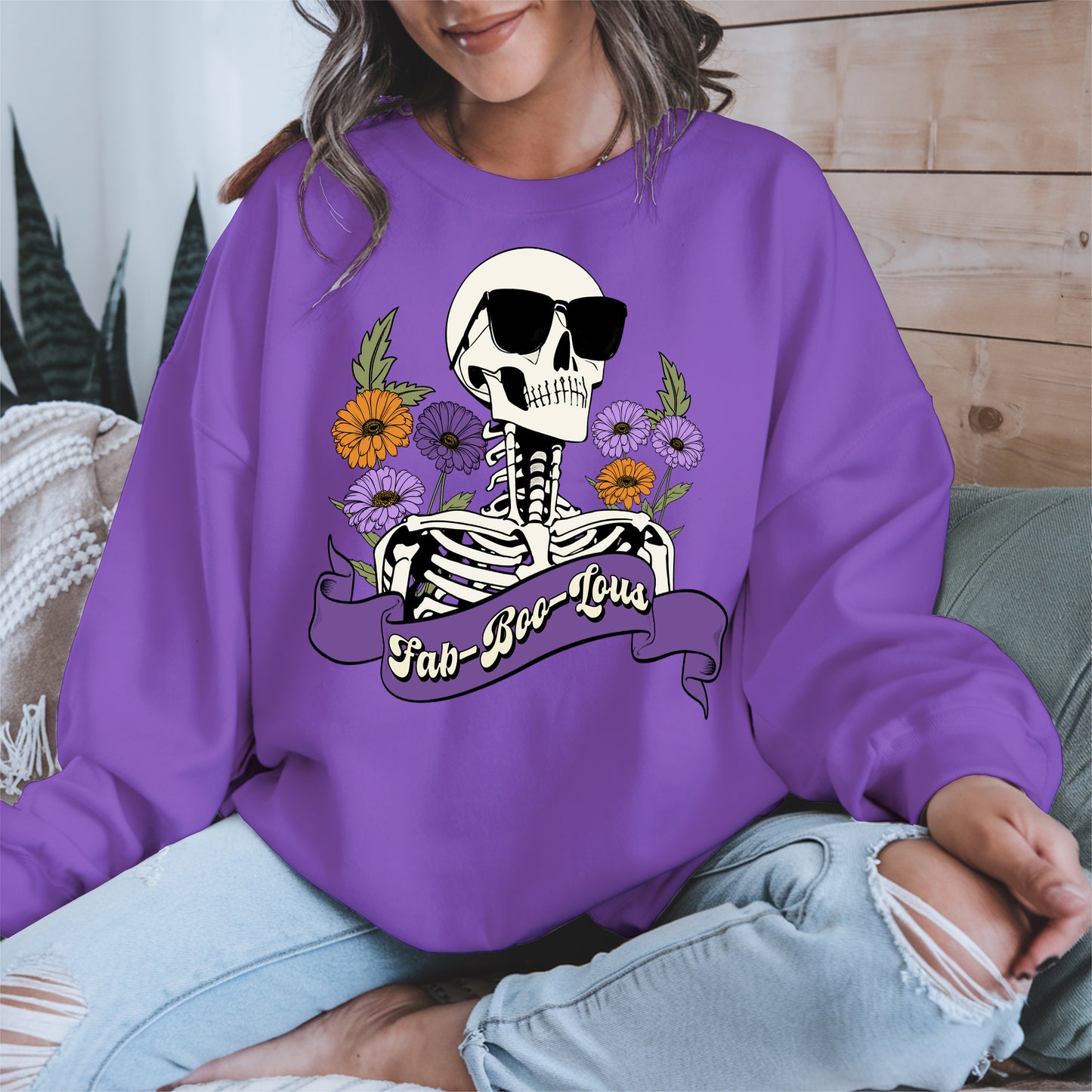 Fab-Boo-Lous Skeleton Halloween Shirt