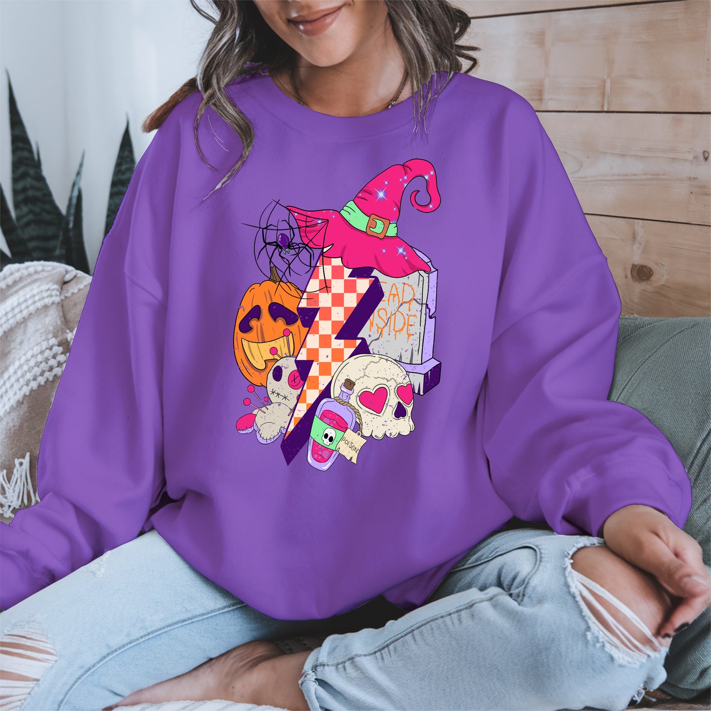 Witchy Lightning Halloween Shirt