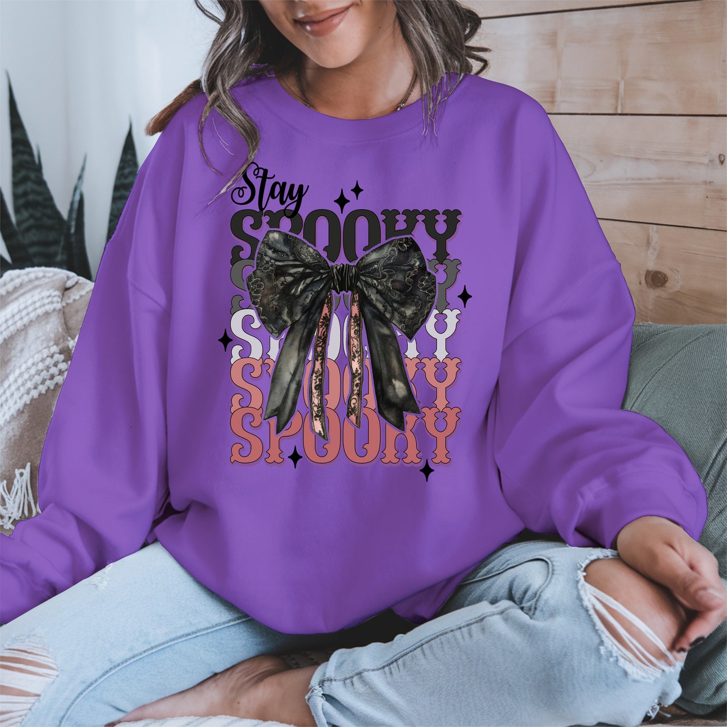 Gothic Spooky Bow Halloween Shirt