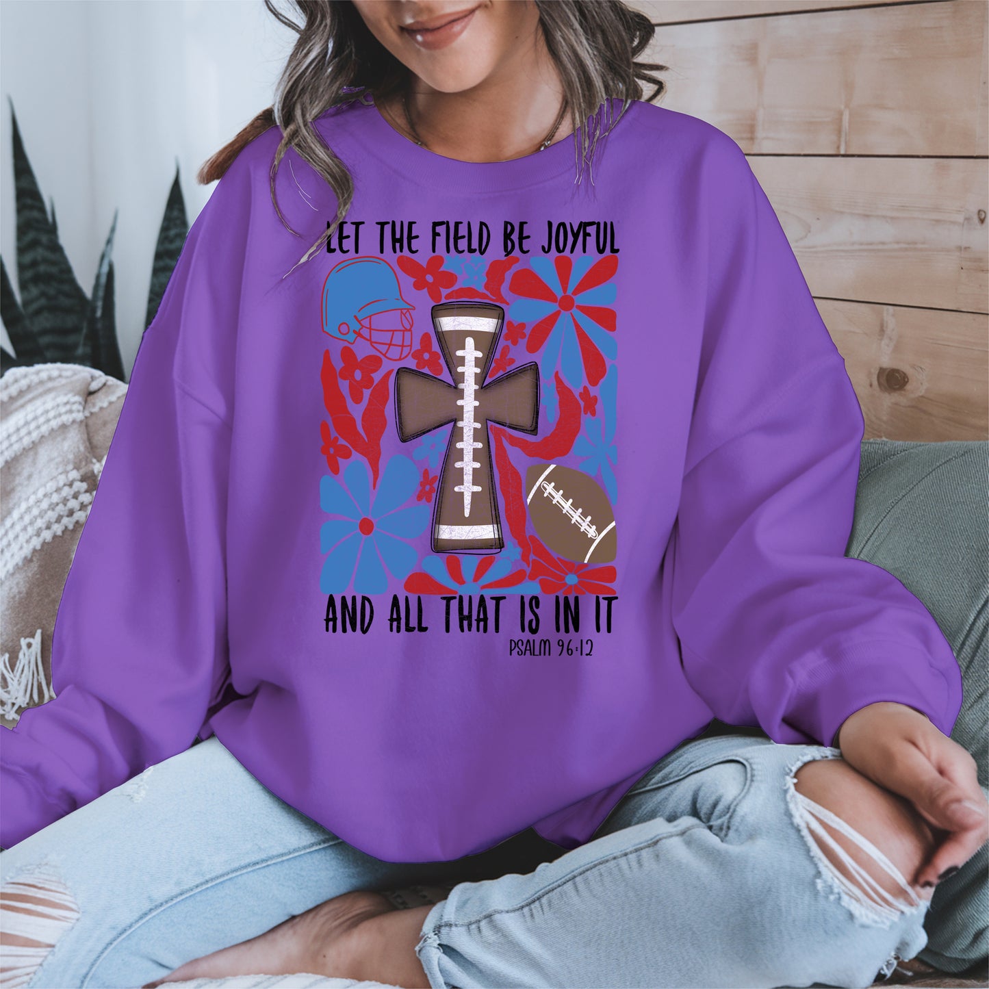 Faith Football Shirt Sport Tee Hoodie Sweatshirt Gift for Fans