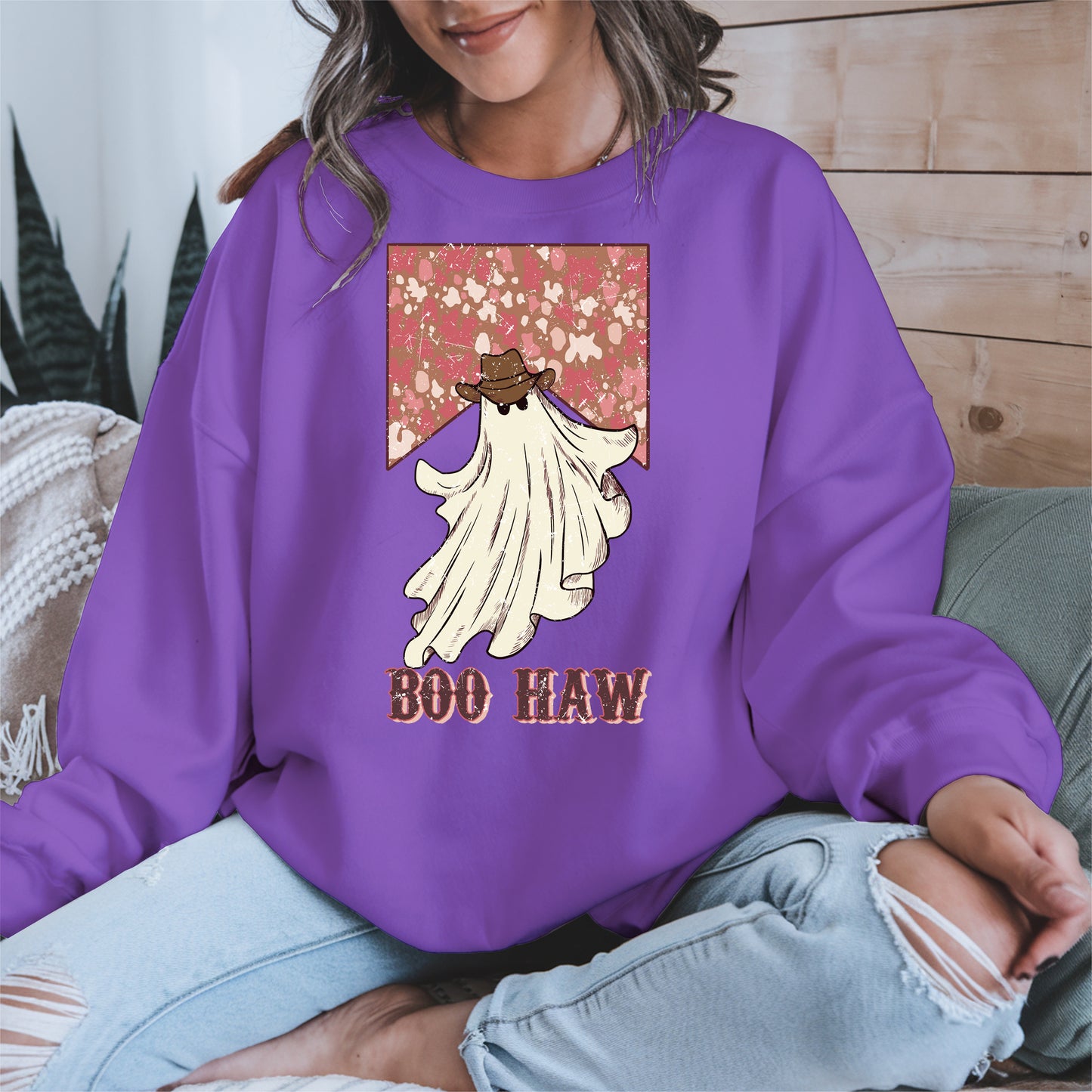 Boo Haw Western Ghost Cowgirl Tee