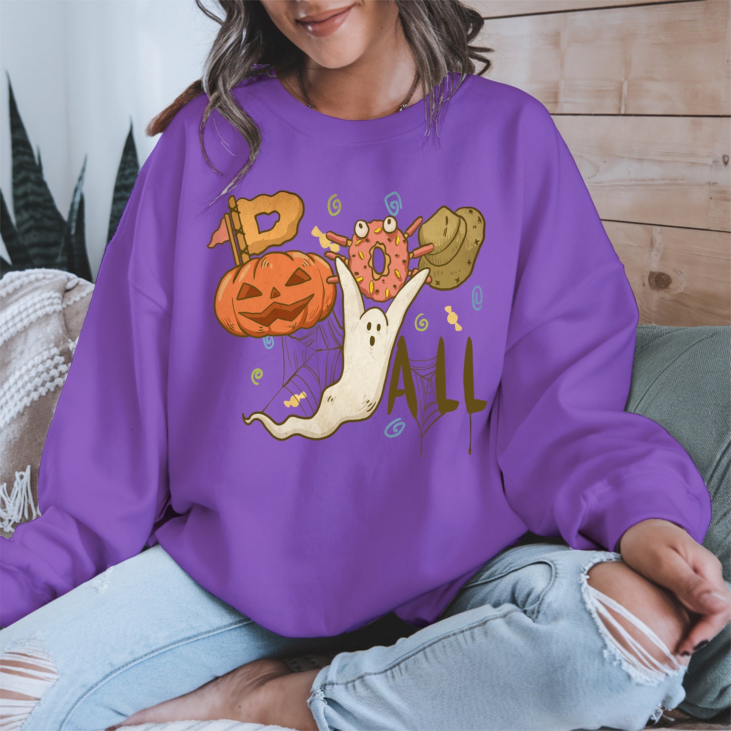 Boo Yall Cute Halloween Fall Tee