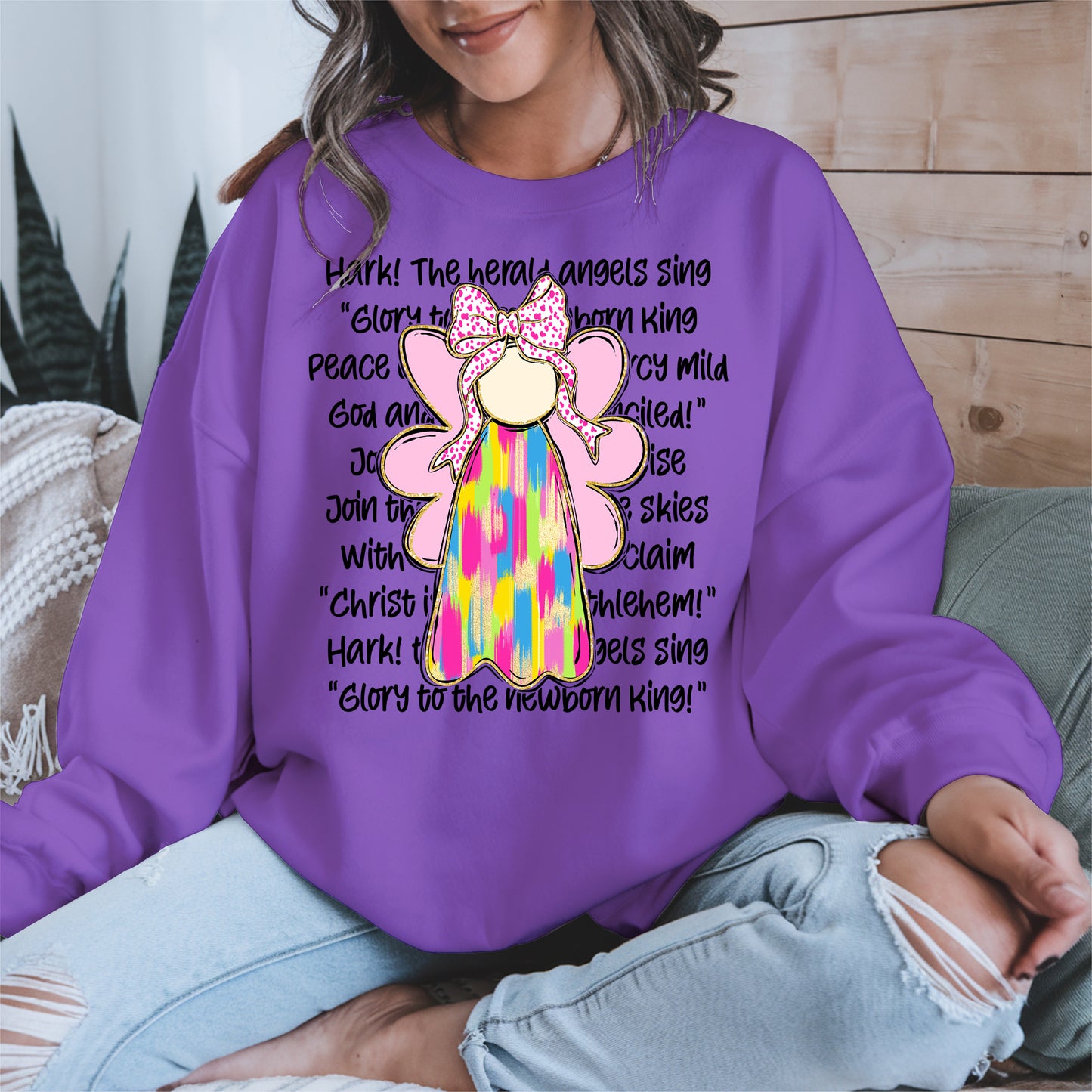 Colorful Angel Christmas Shirt