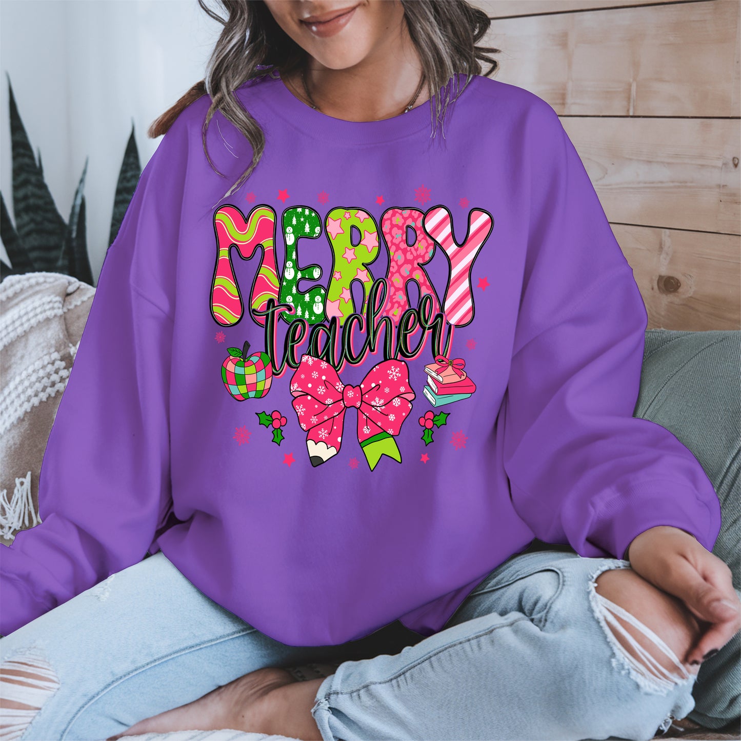 Merry Teacher Christmas Shirt