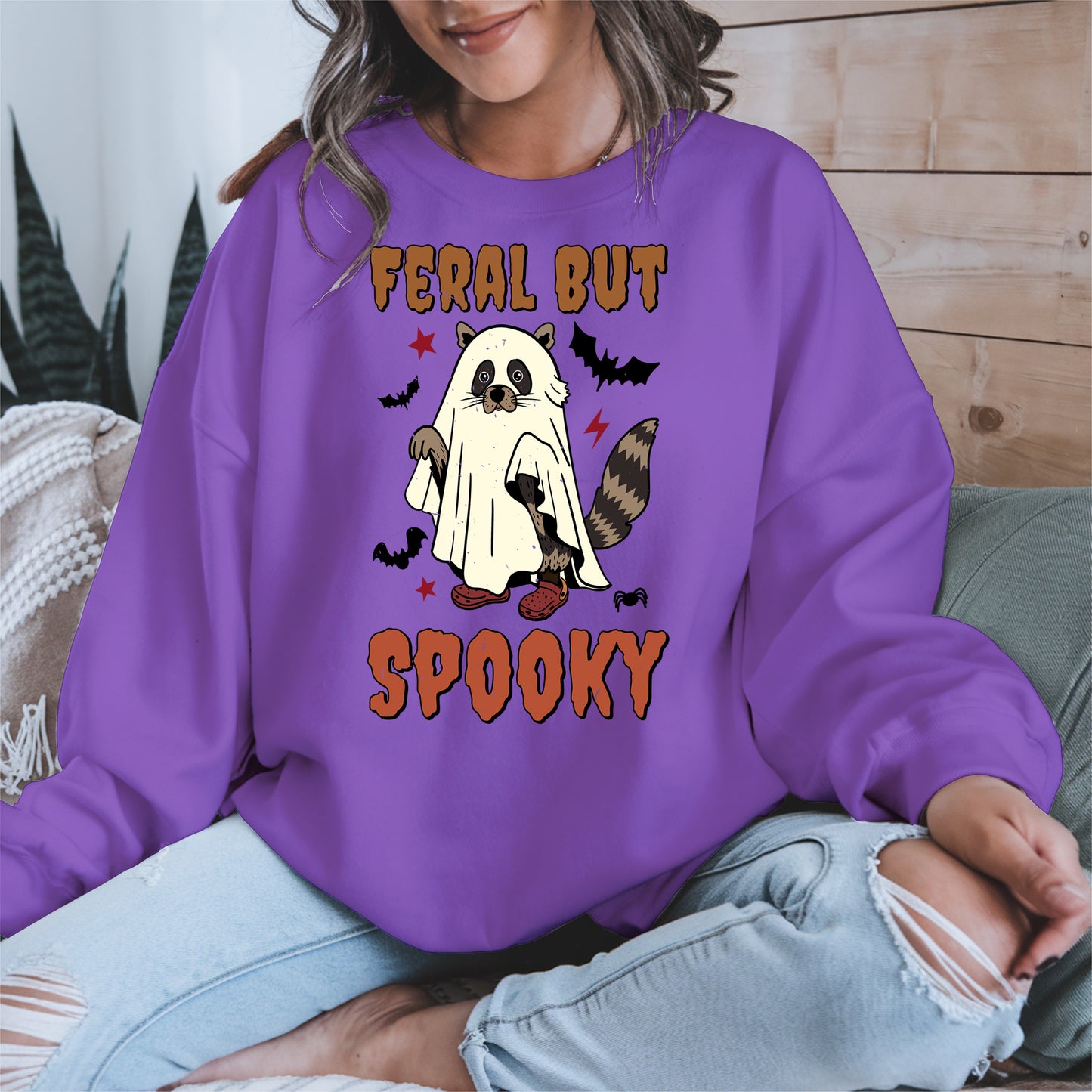 Feral But Spooky halloween shirt
