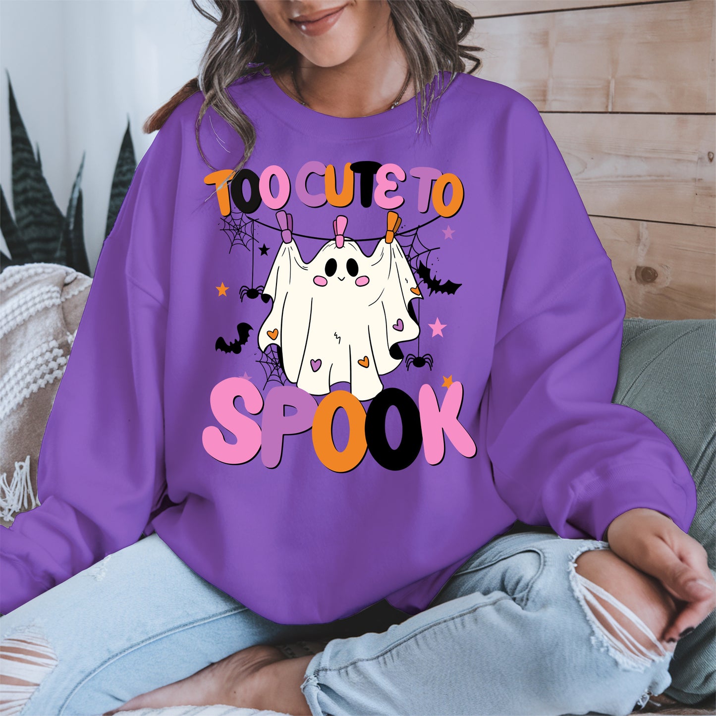 Too cute to spook halloween shirt