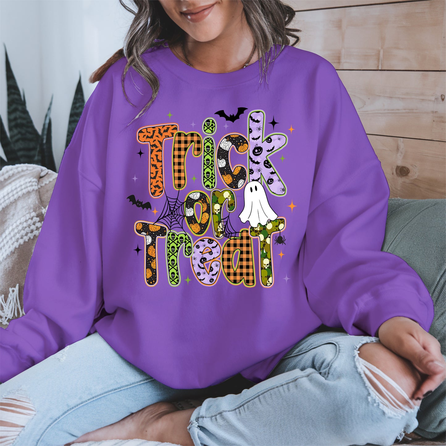 Trick or treat halloween shirt