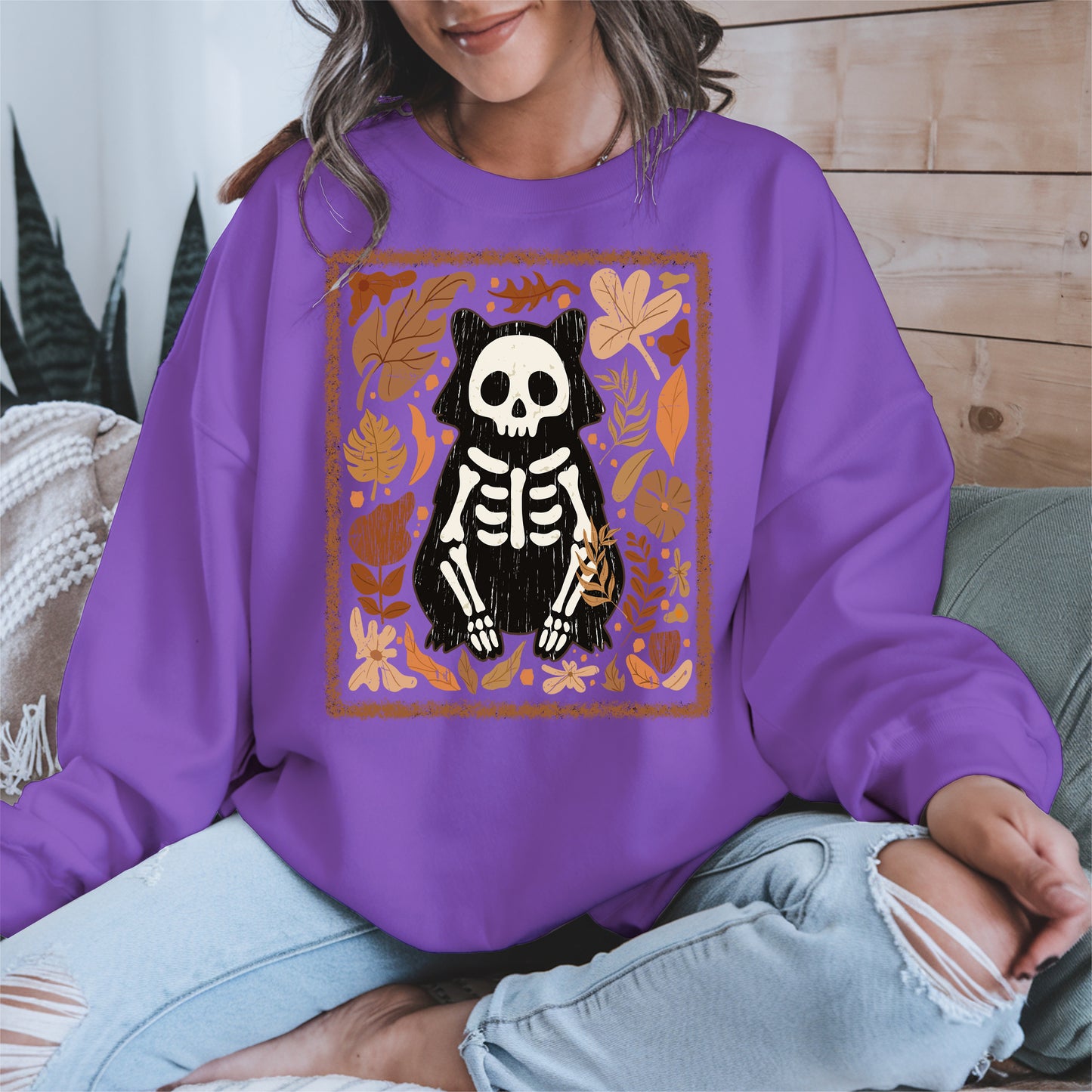 Halloween raccoon floral halloween shirt