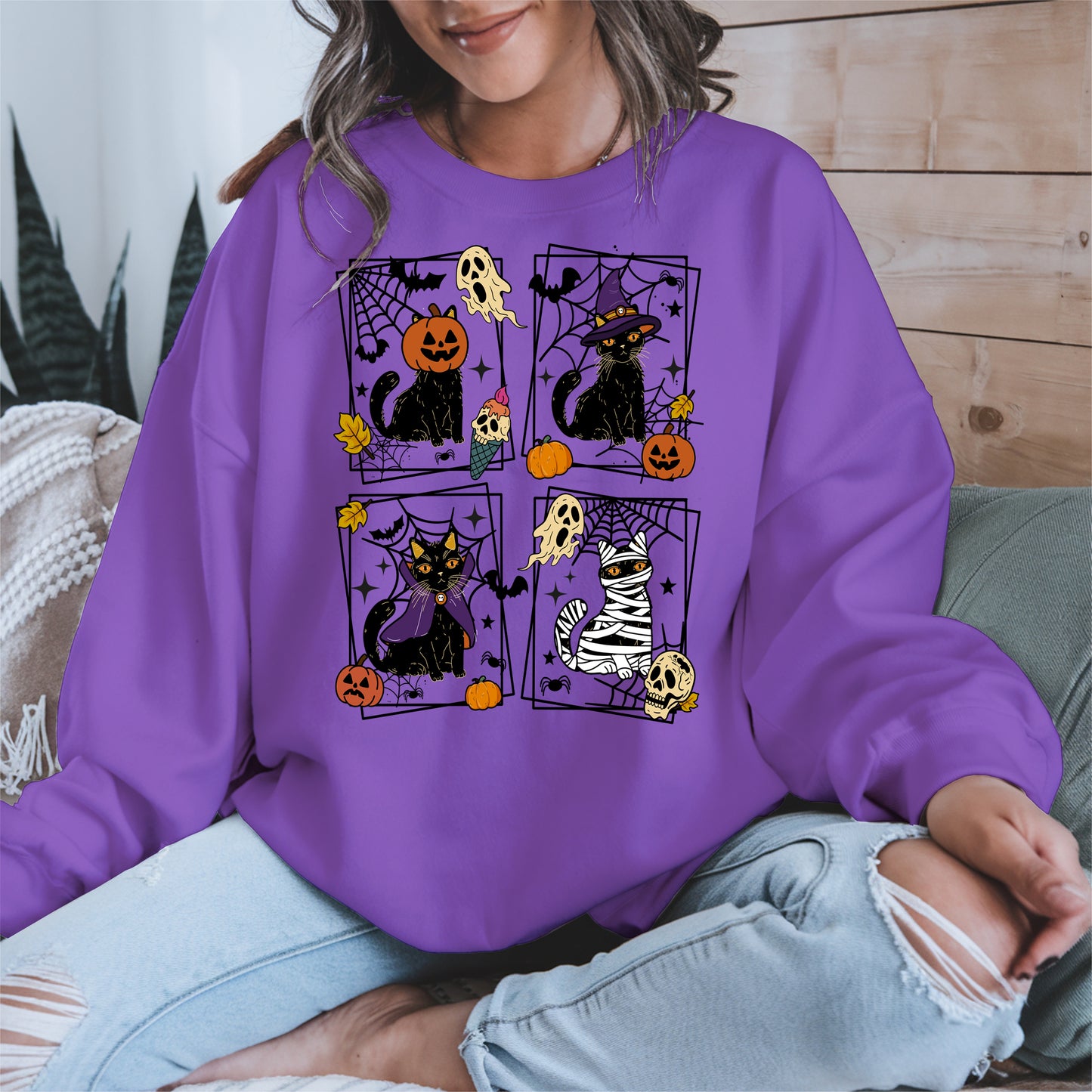 Black Cat Halloween shirt and hoodie