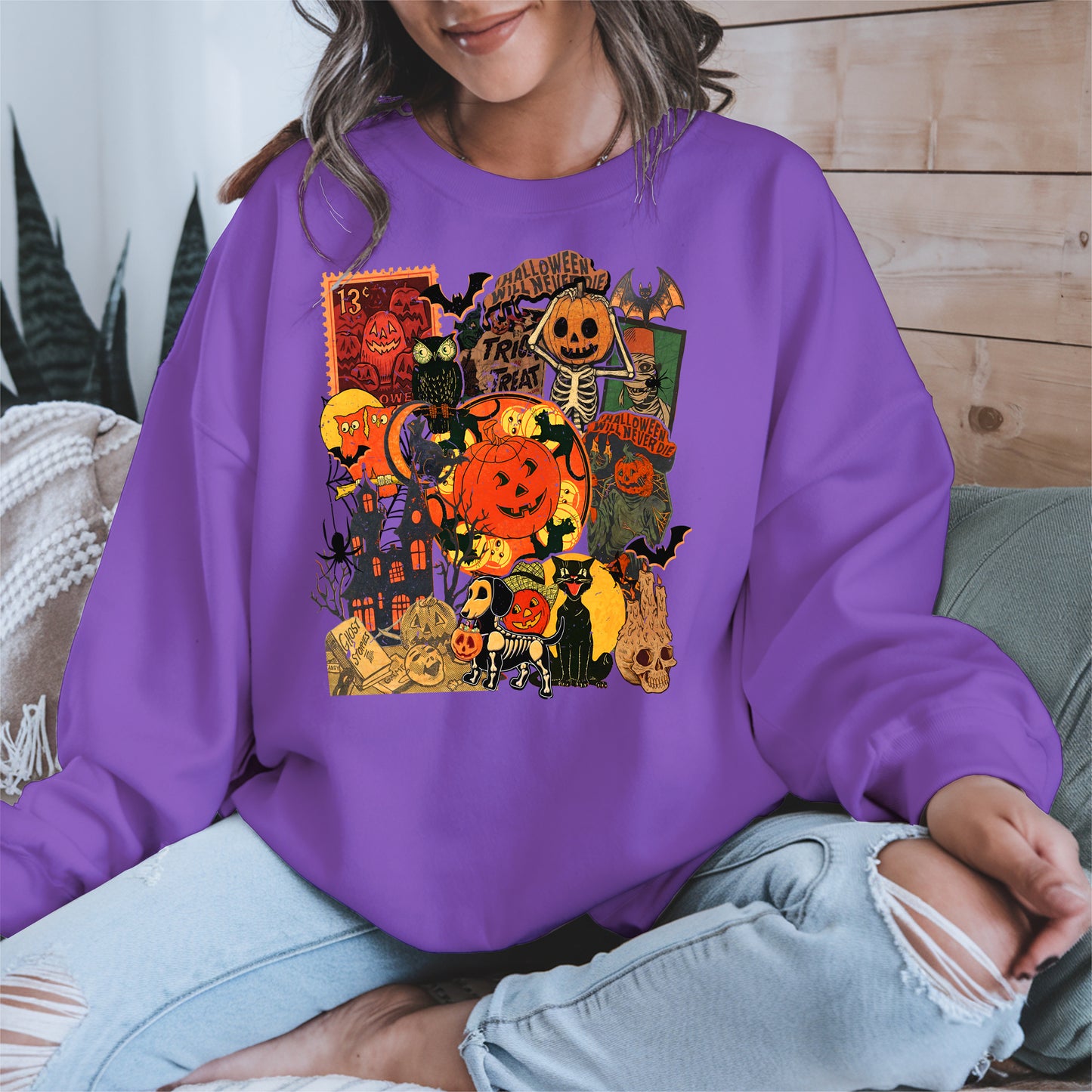 Collage Halloween shirt and hoodie