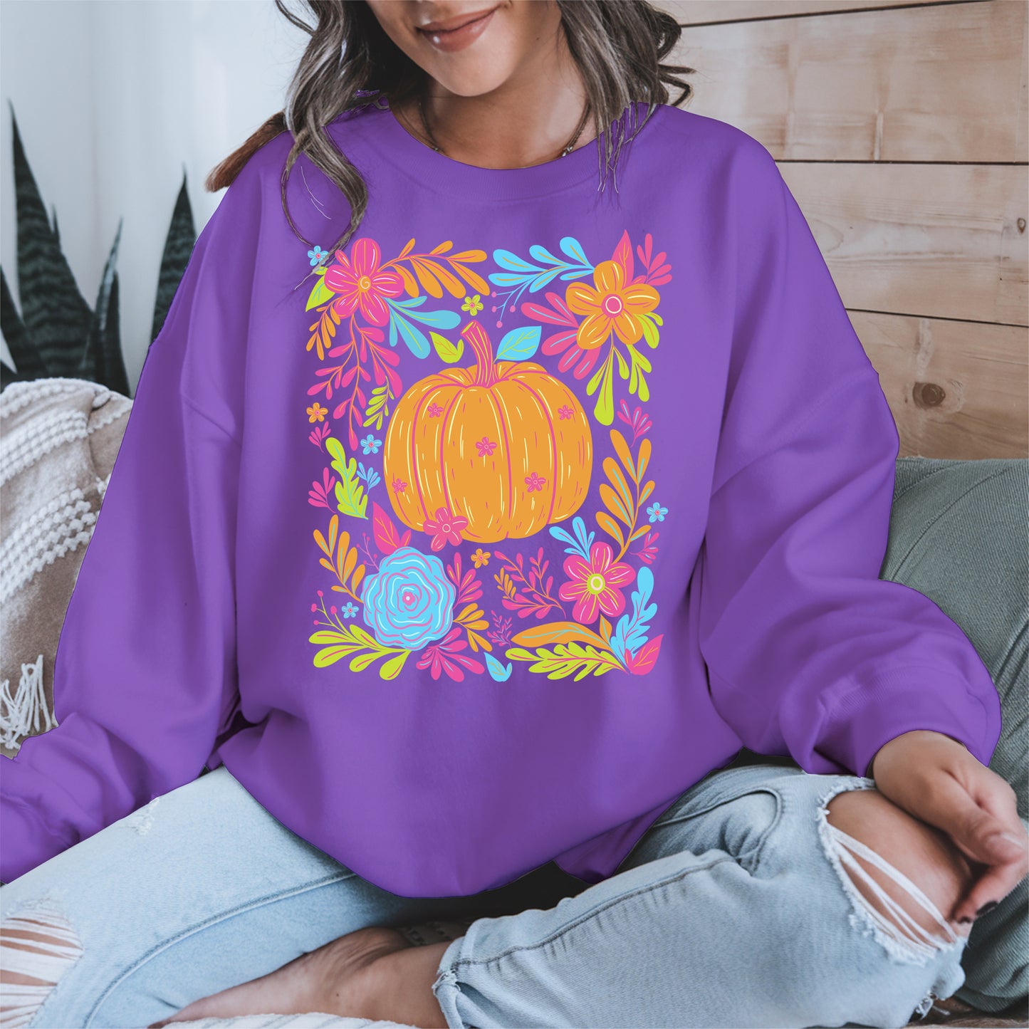 Neon Pumpkin halloween shirt