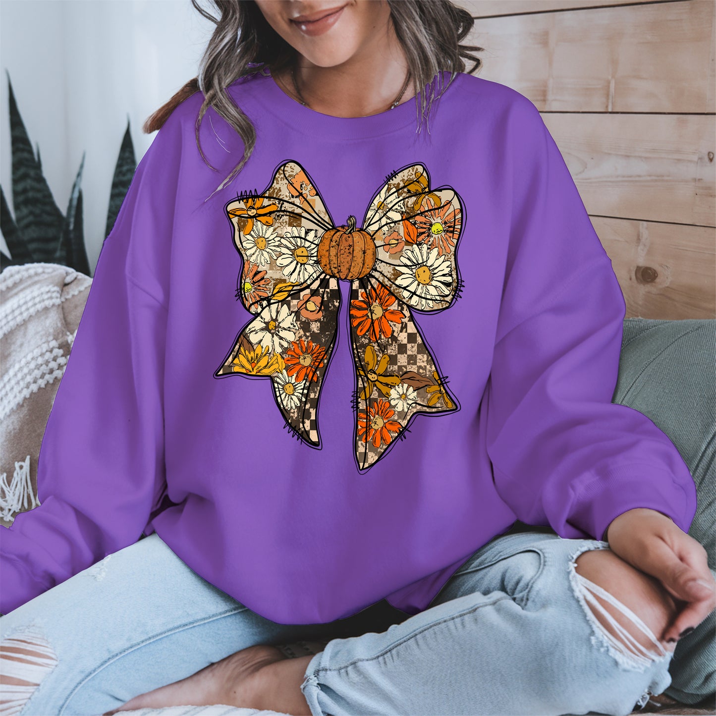 Floral Halloween Coquette Bow shirt