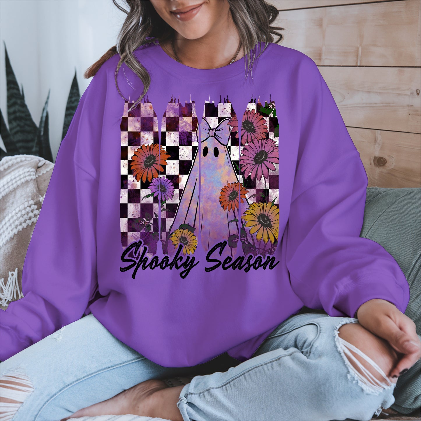 Floral Ghost Halloween shirt