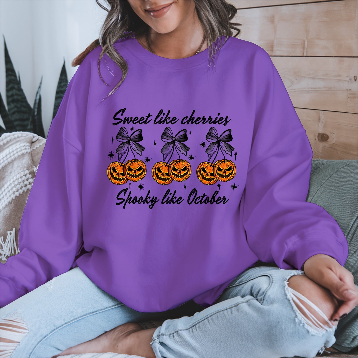 Sweet like cherries Spooky like October shirt