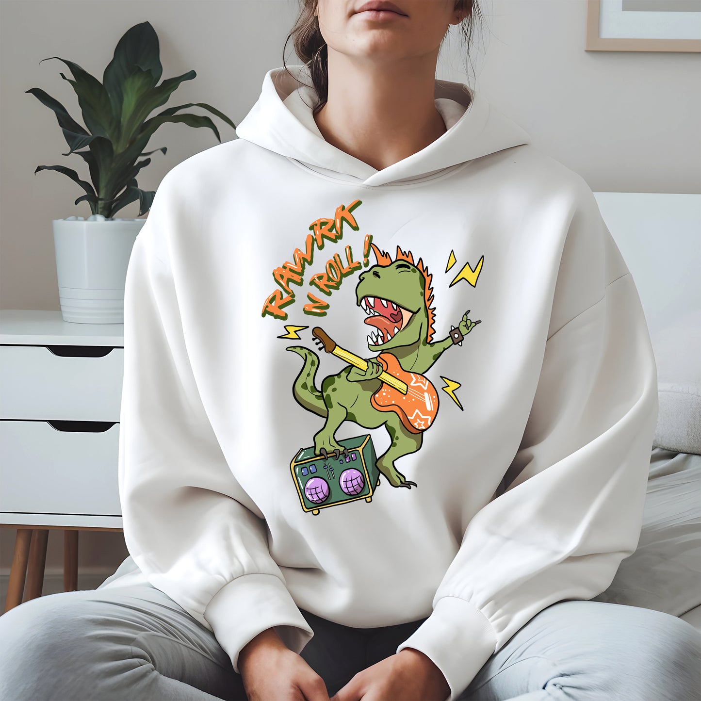 Rawrk N Roll Dinosaur Shirt
