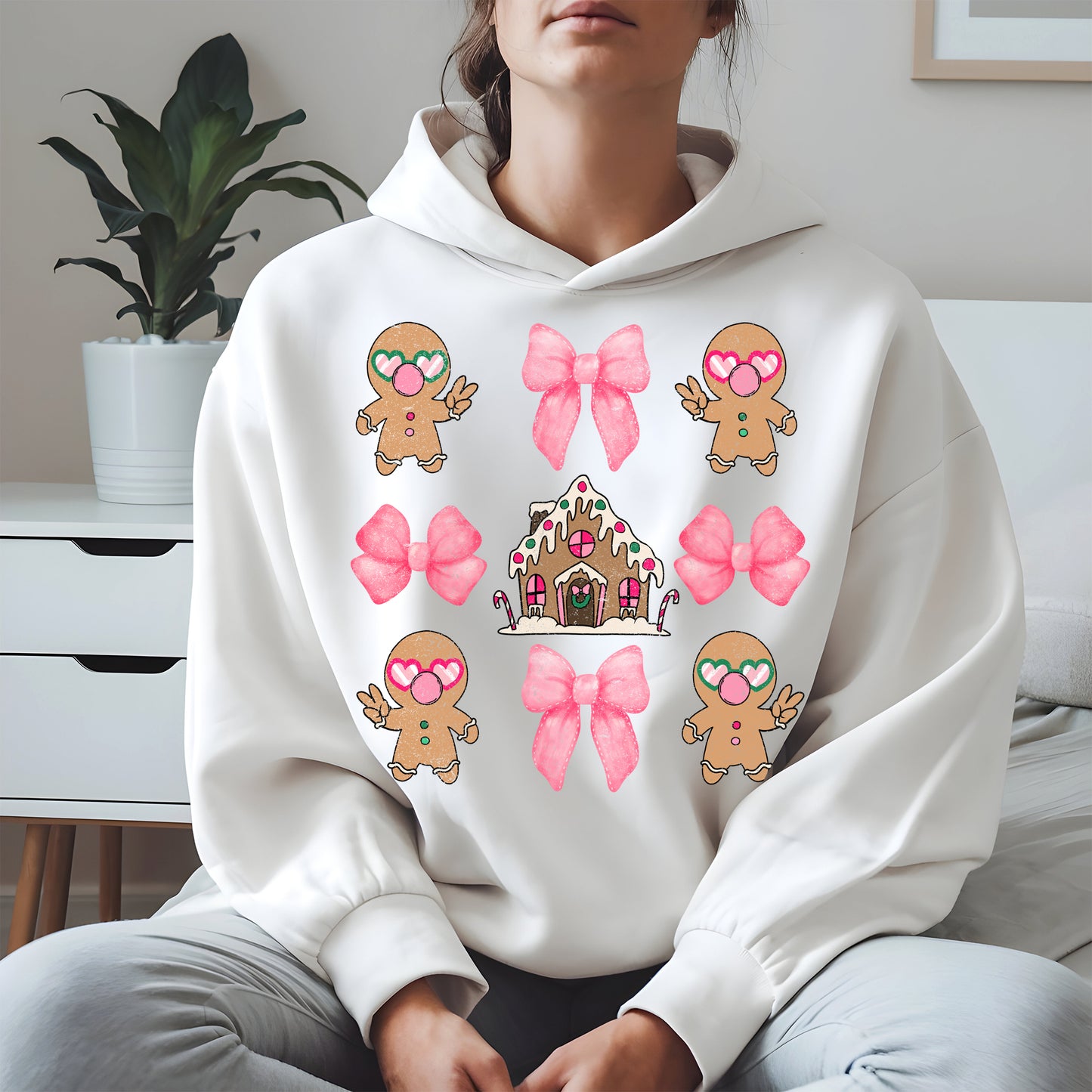 Checkered Gingerbread Cute Christmas Shirt