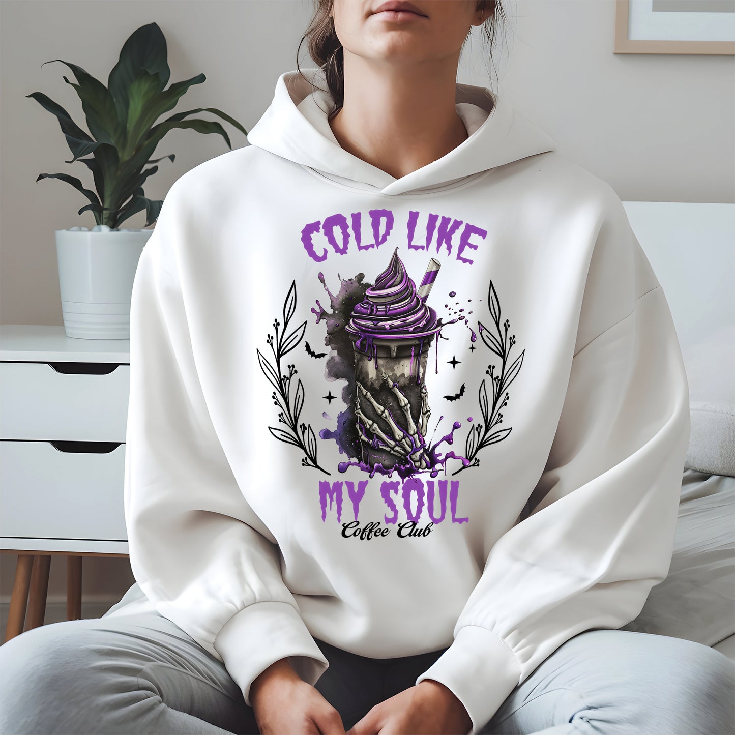 Cold Like My Soul Skeleton Drink Halloween Shirt