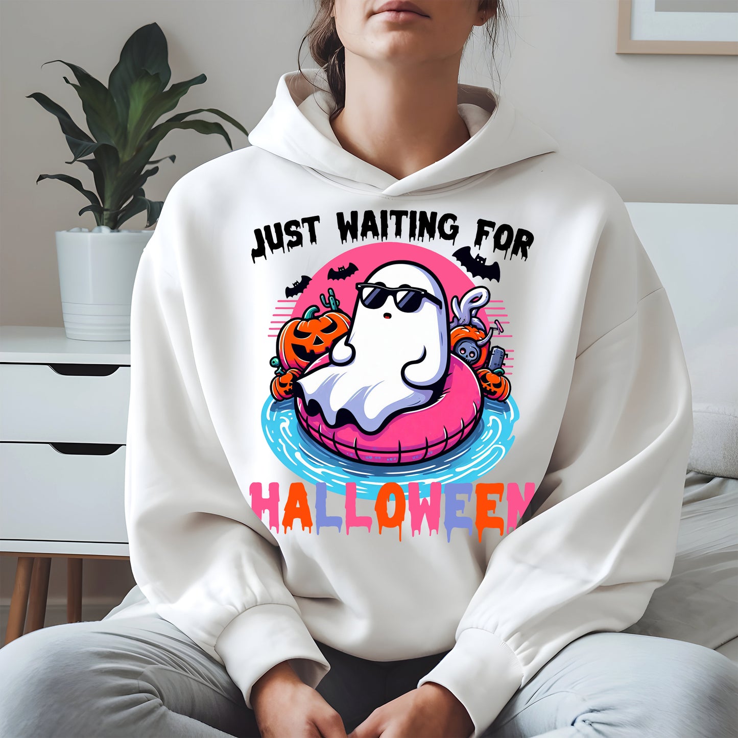 Chill Ghost Halloween Pool Float Shirt