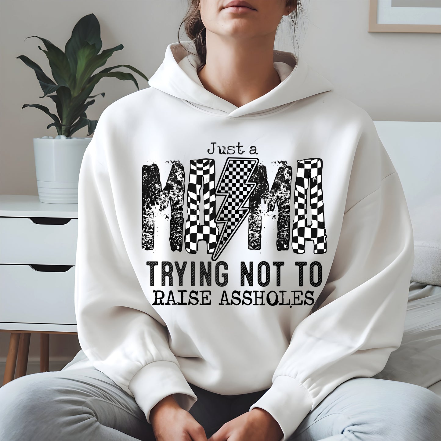 Just a Mama Trying Shirt Hoodie Sweatshirt Gift for Moms