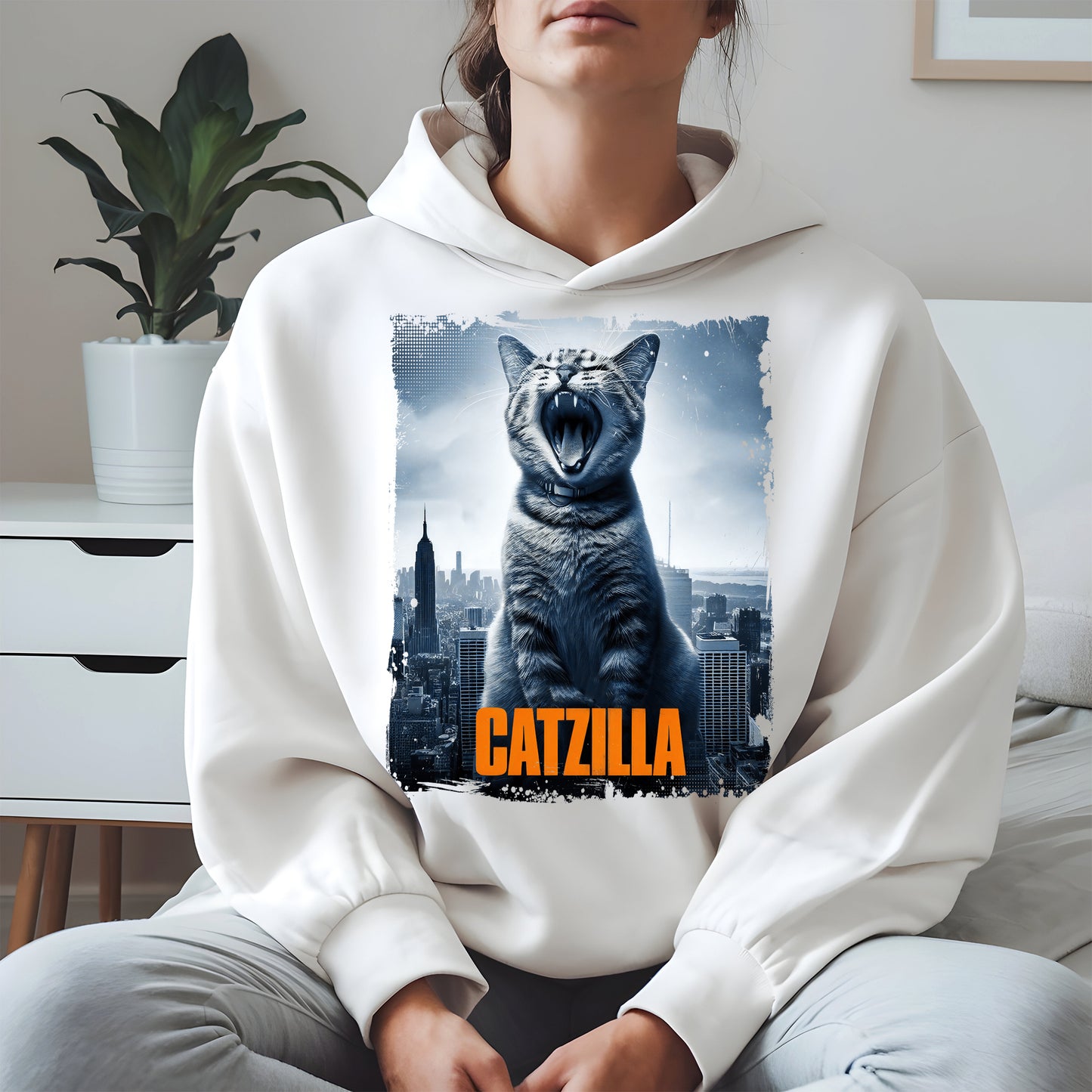 Catzilla Funny Cat Shirt Hoodie Sweatshirt