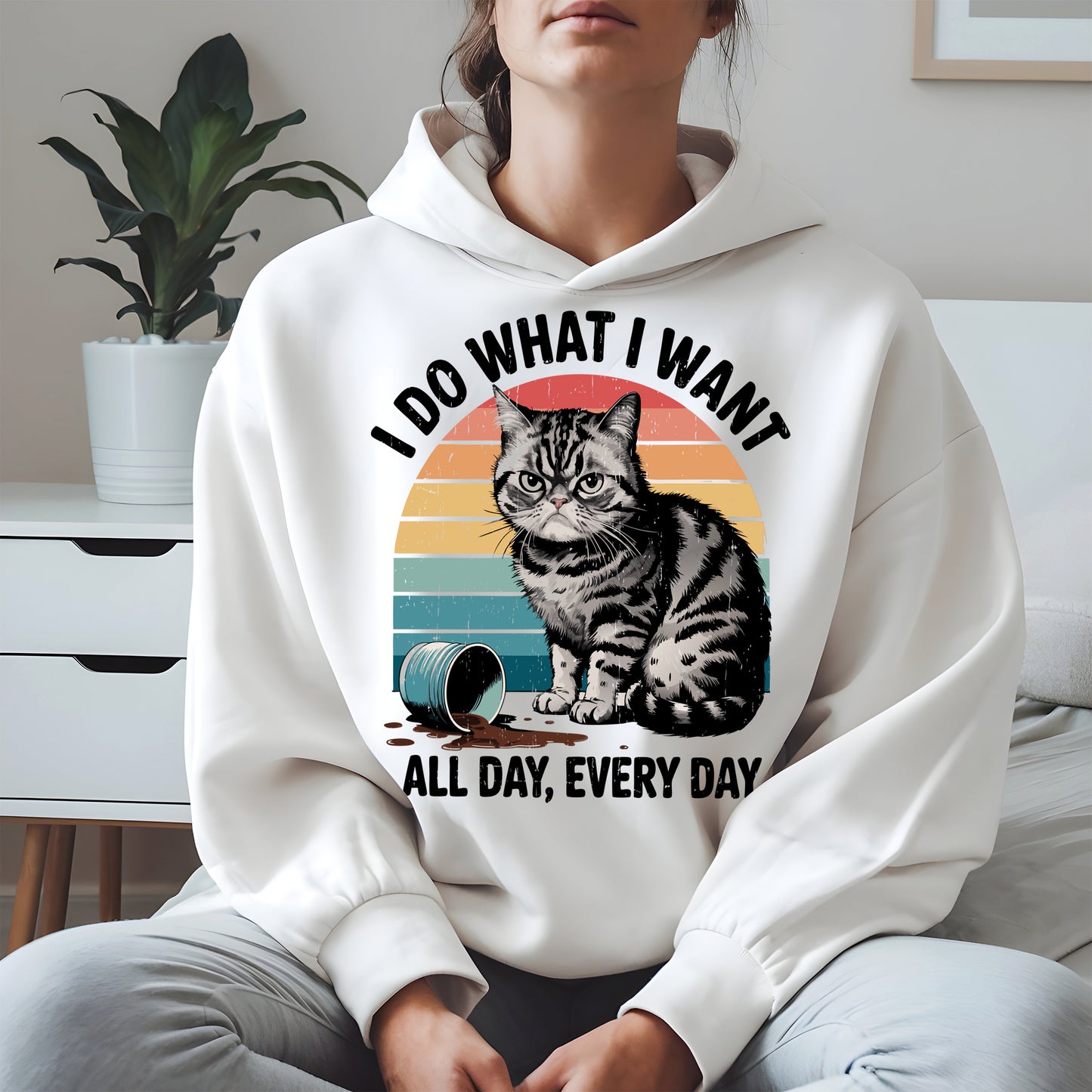 I Do What I Want Angry Cat Shirt Hoodie Sweatshirt