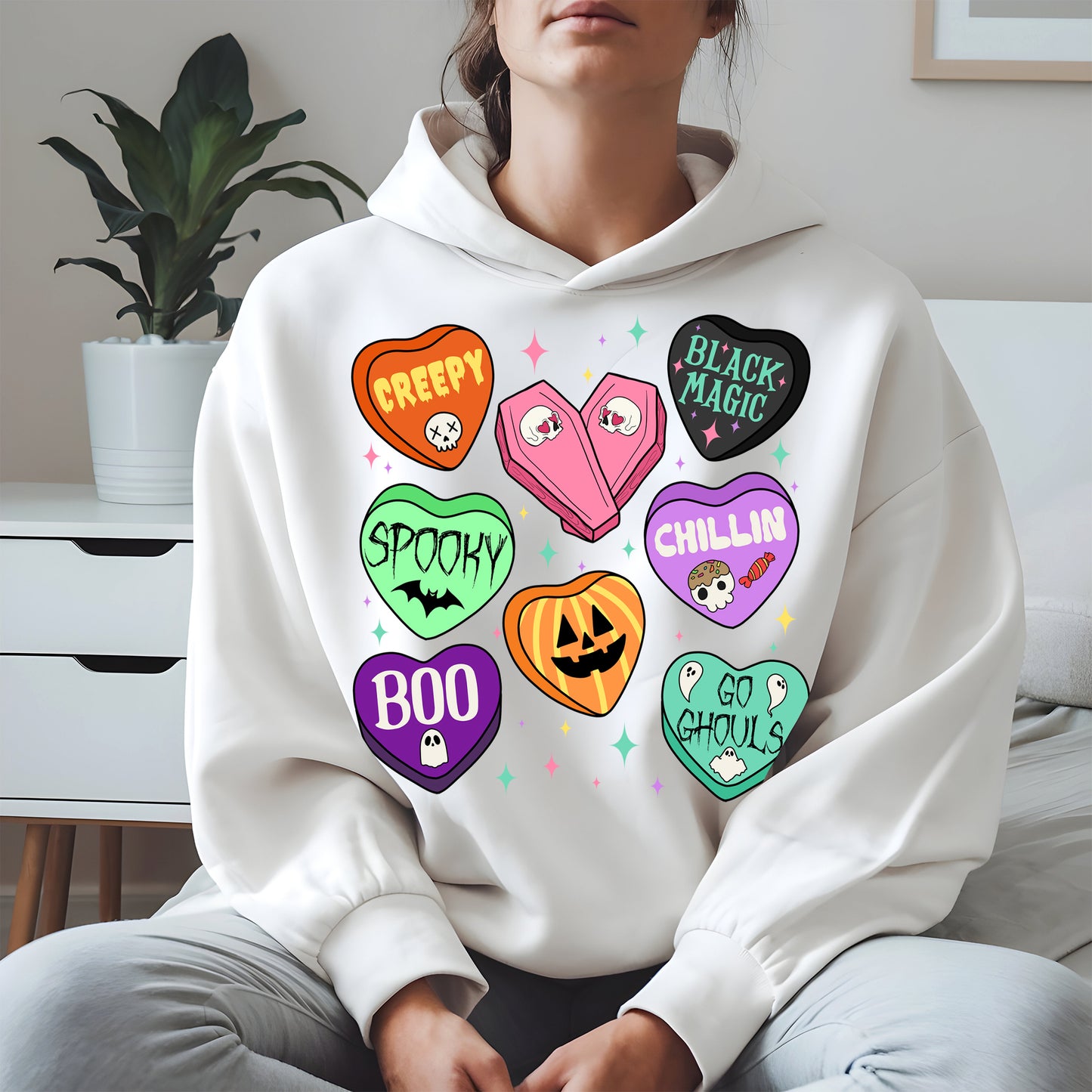 Spooky Candy Heart Halloween Shirt