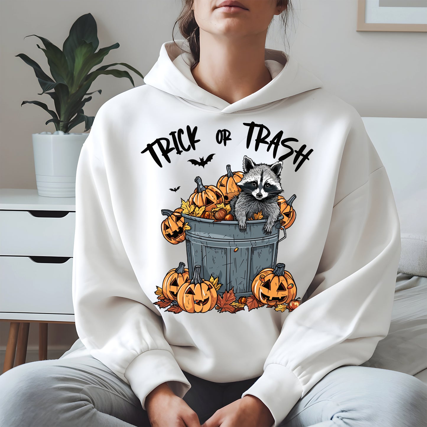Trick or Trash Raccoon Halloween Shirt