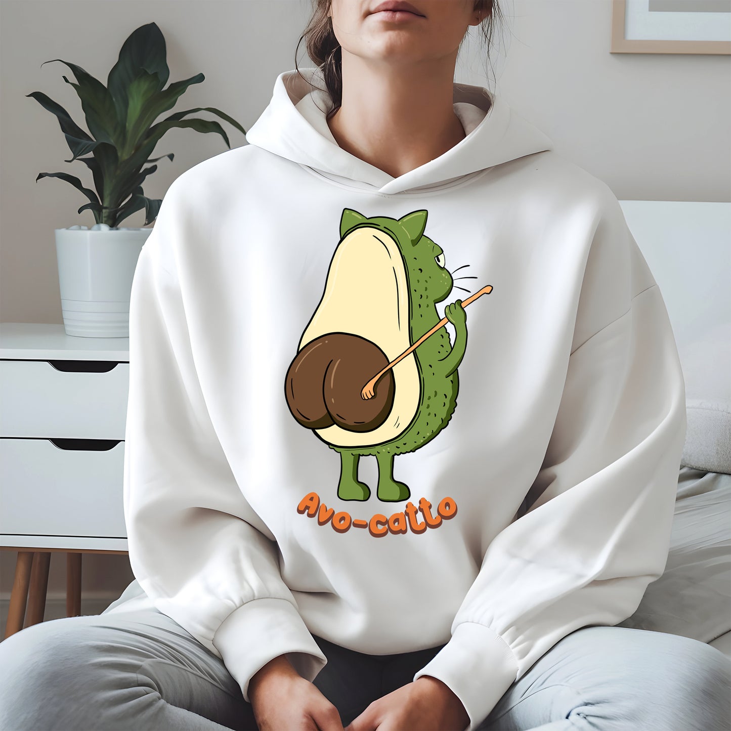 Avo-catto Shirt Hoodie Sweatshirt