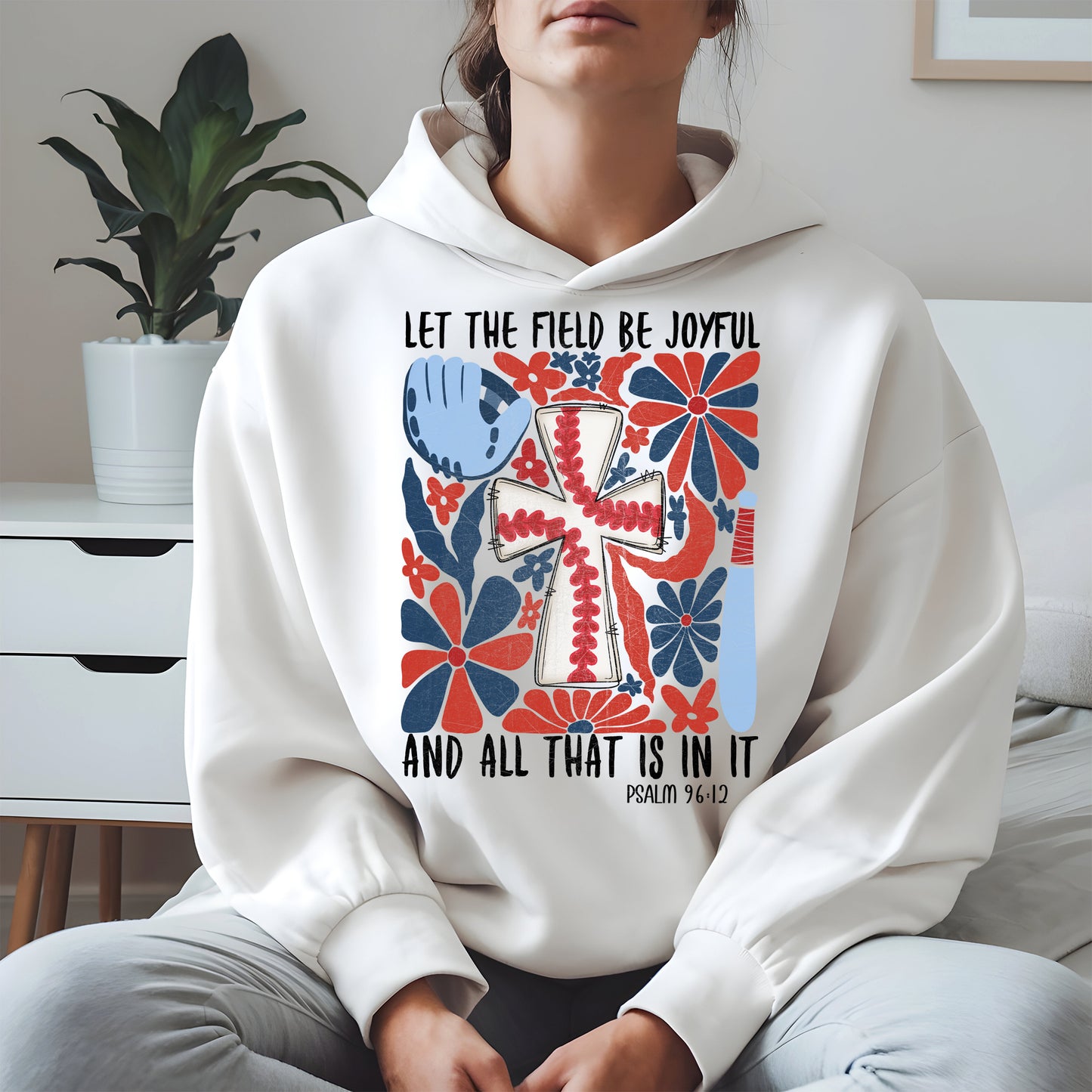 Faith Baseball Floral Shirt Sport Tee Hoodie Sweatshirt Gift for Fans
