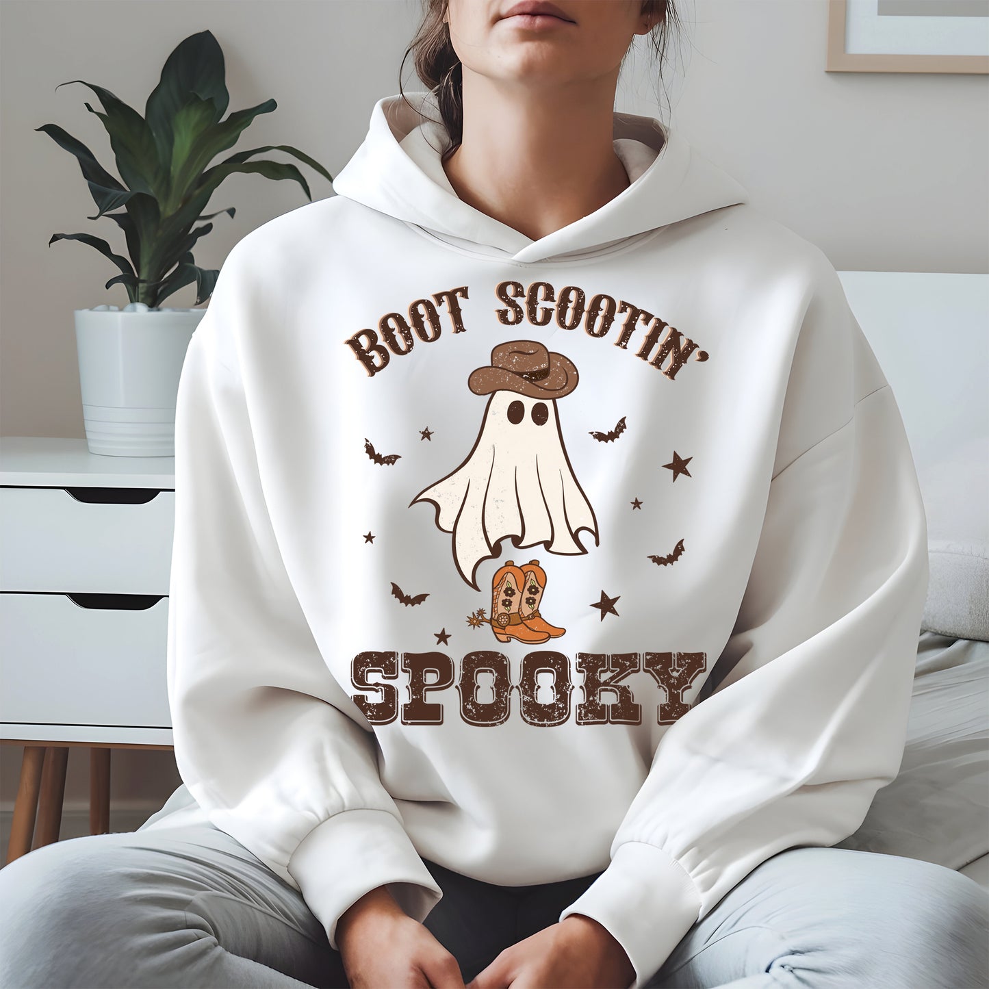 Boot Scootin Spooky Ghost Tee