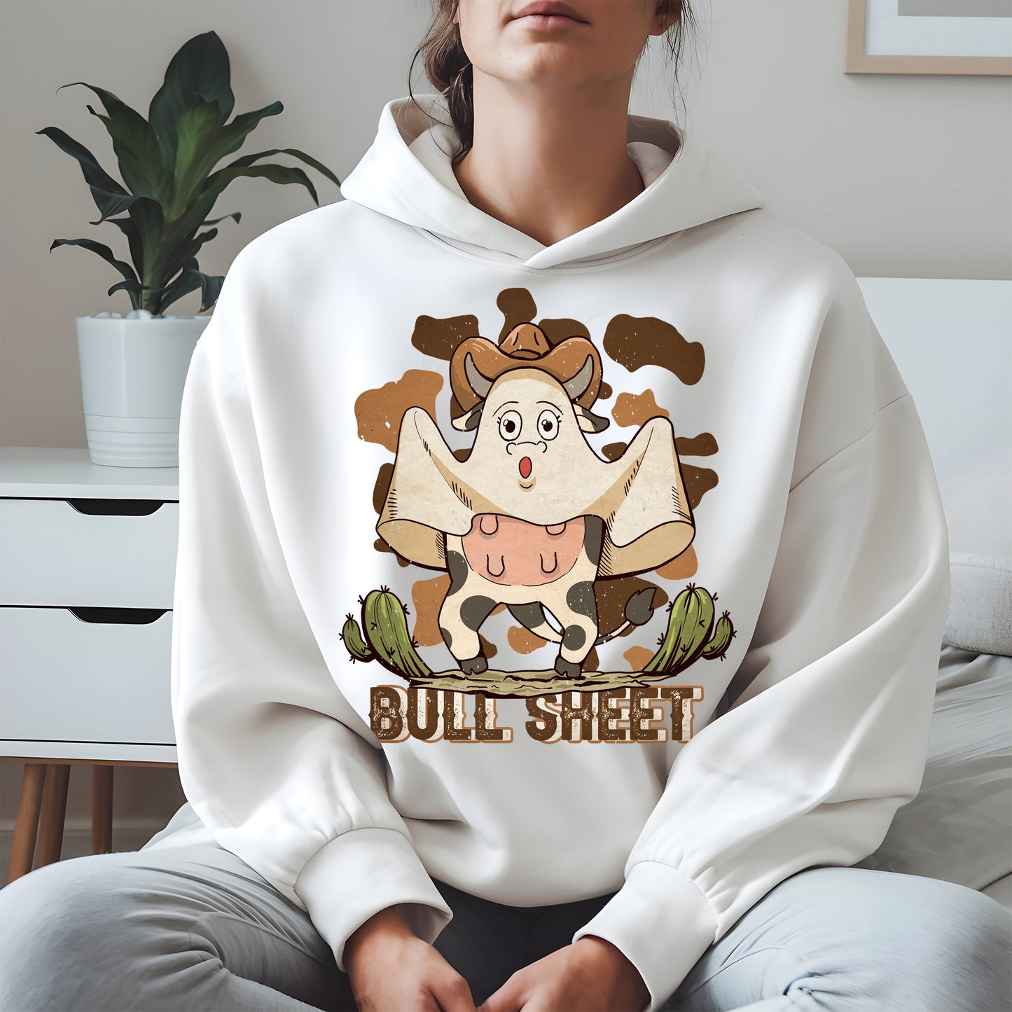 Bull Sheet Funny Ghost Cow Tee