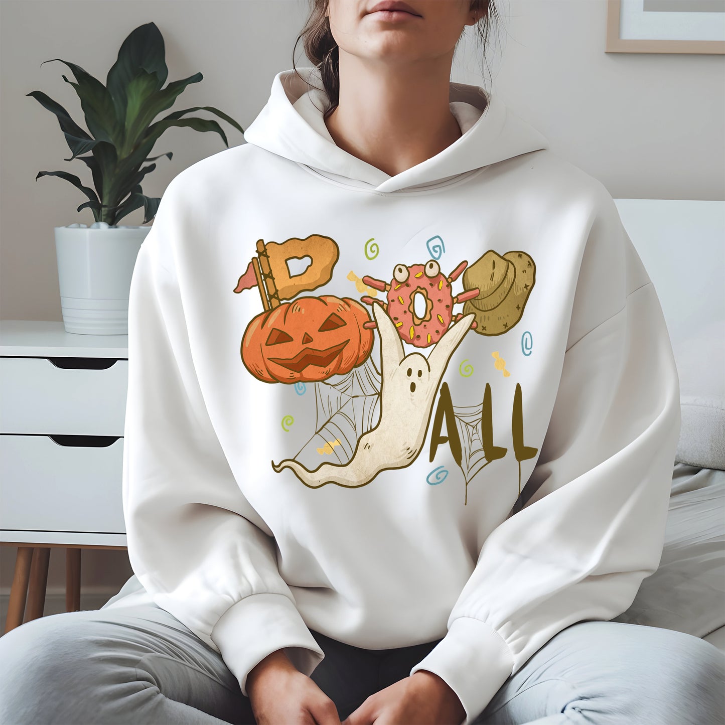 Boo Yall Cute Halloween Fall Tee
