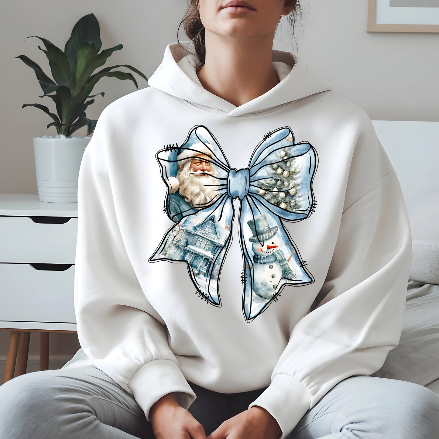 Snowman Coquette Christmas Bow Shirt