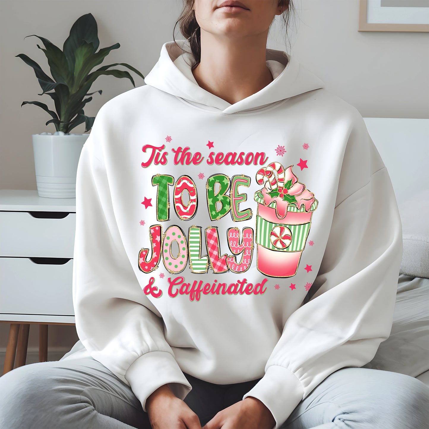 Tis the Season to Be Jolly and Caffeinated Shirt