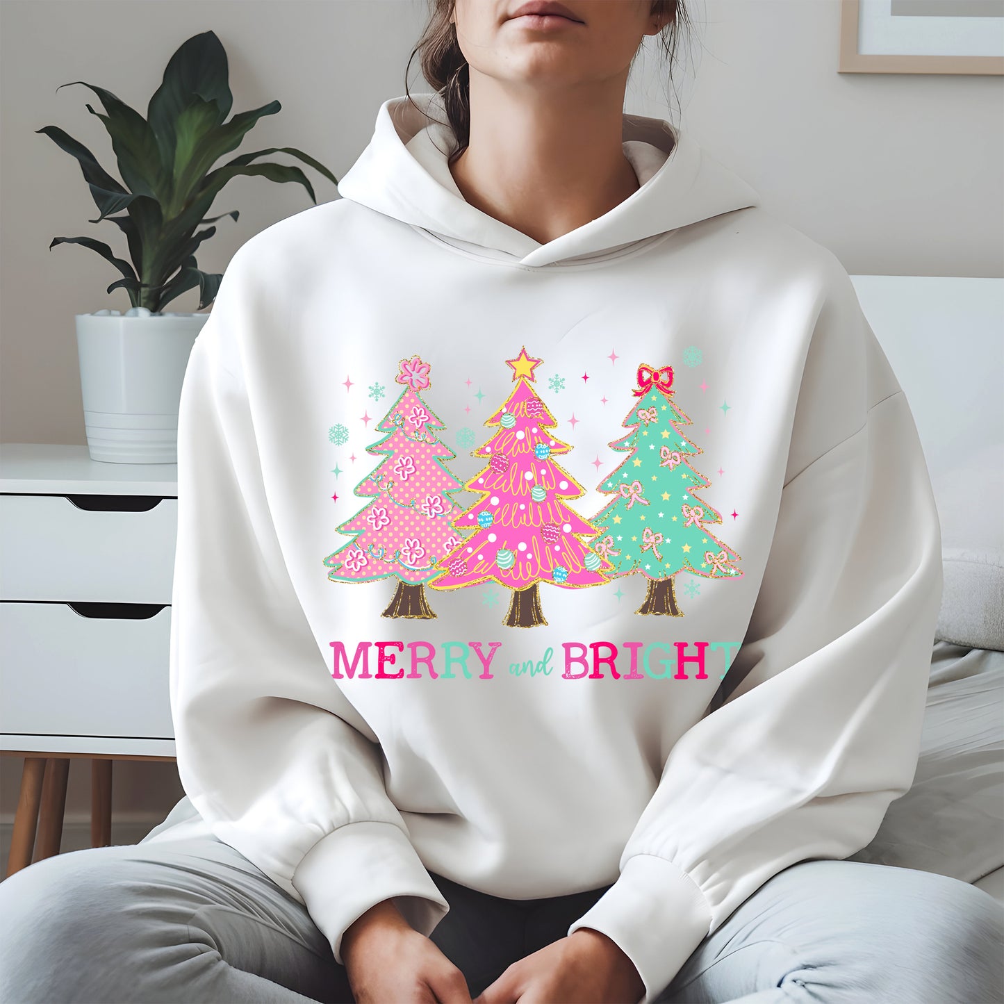Merry and Bright Christmas Tree Shirt