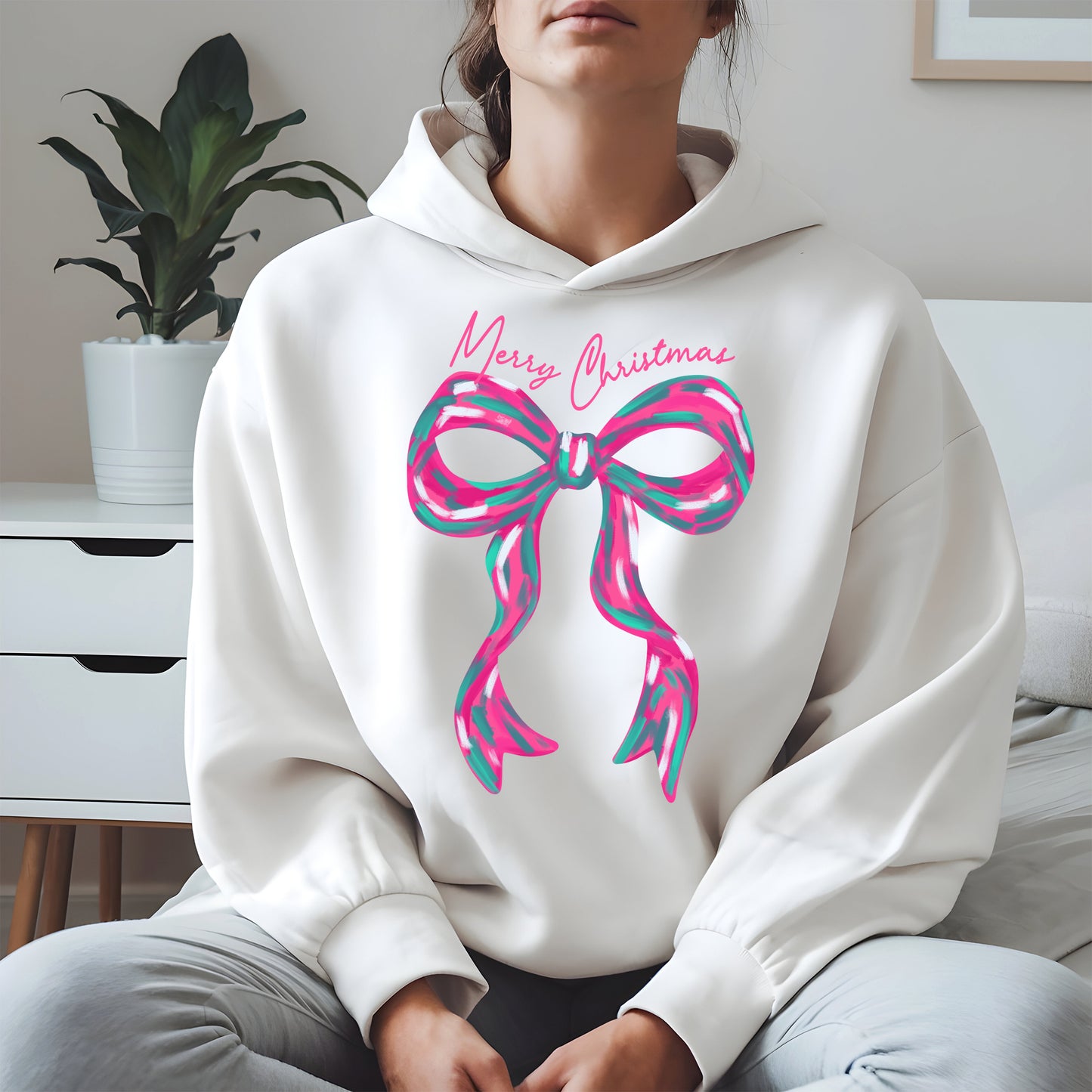 Merry Christmas Coquette Bow Shirt