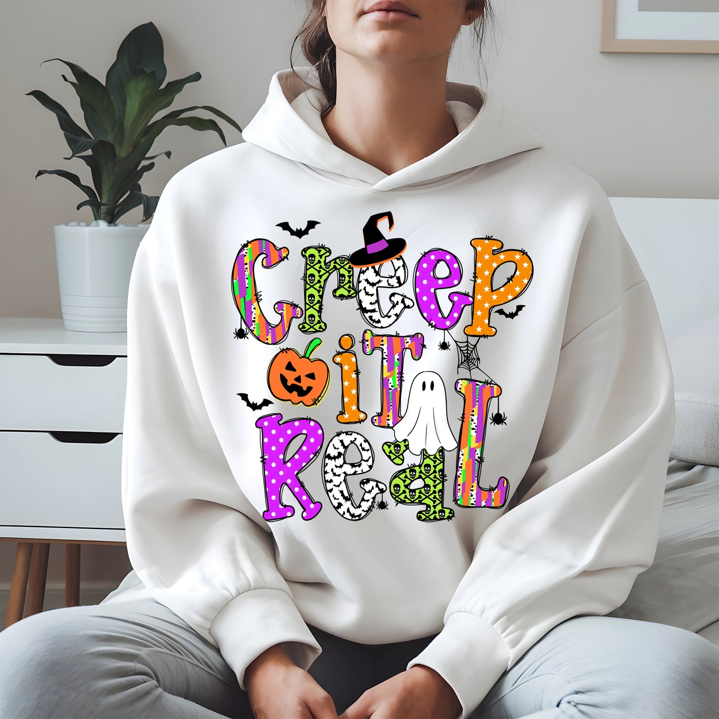 Creep It Real Doodle halloween shirt