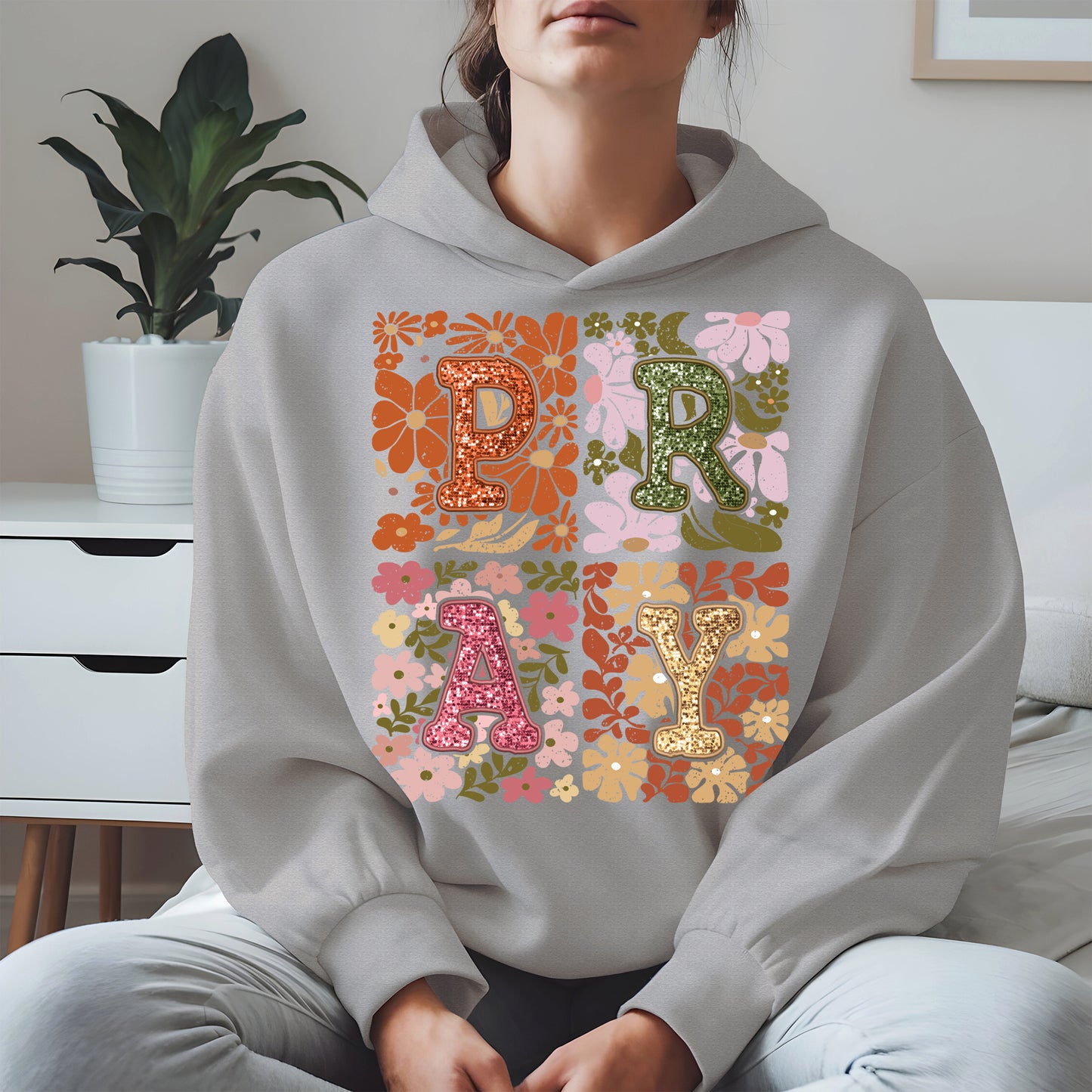 Retro Floral Faith Fall Christian Shirt