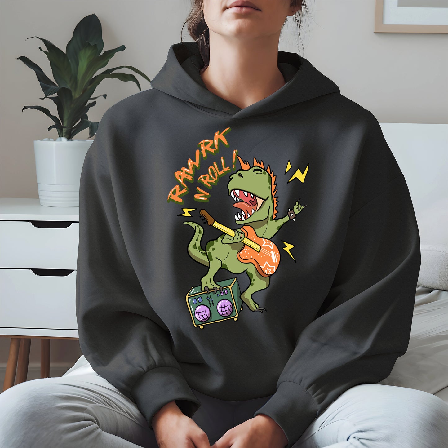 Rawrk N Roll Dinosaur Shirt