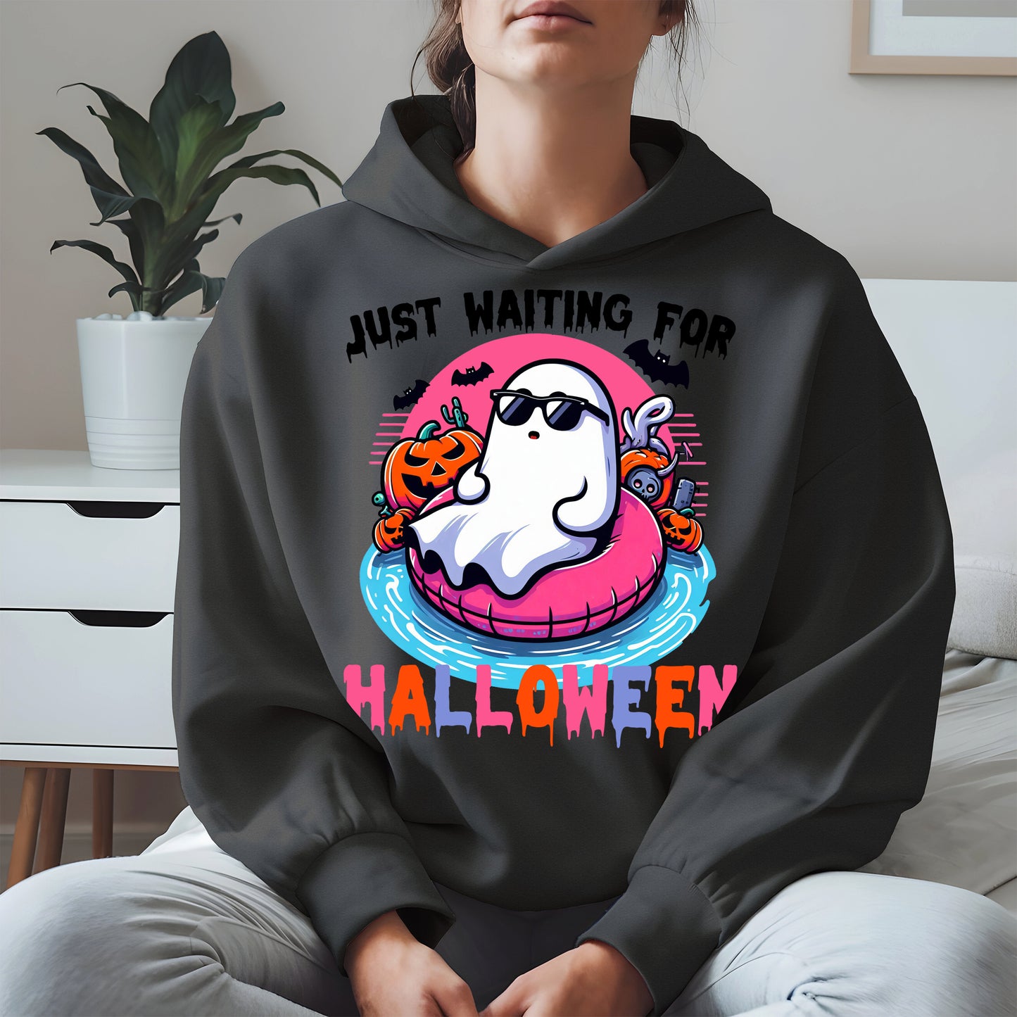 Chill Ghost Halloween Pool Float Shirt