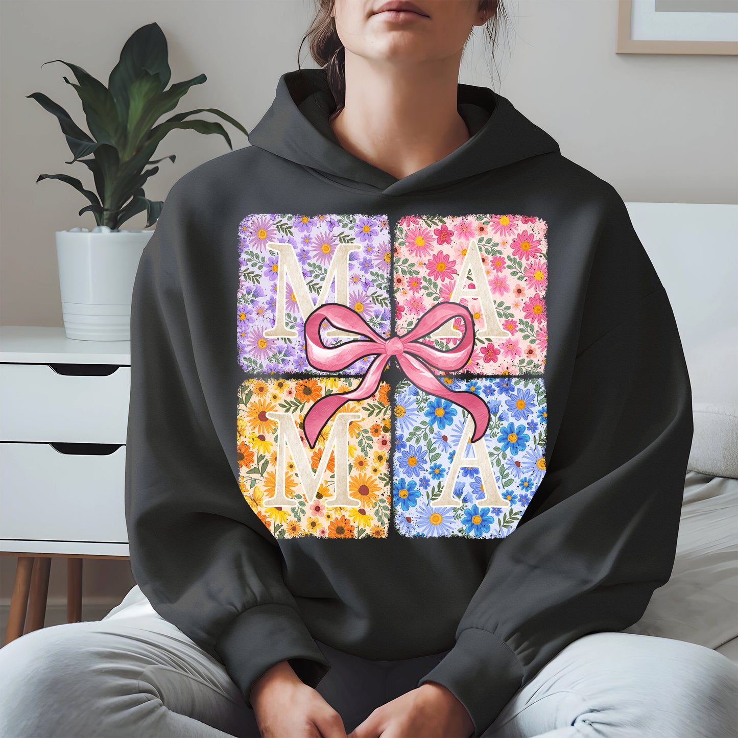Floral MAMA Shirt Mother Tee Hoodie Sweatshirt Gift for Moms