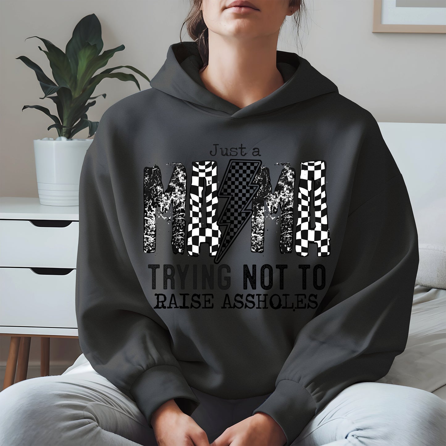 Just a Mama Trying Shirt Hoodie Sweatshirt Gift for Moms