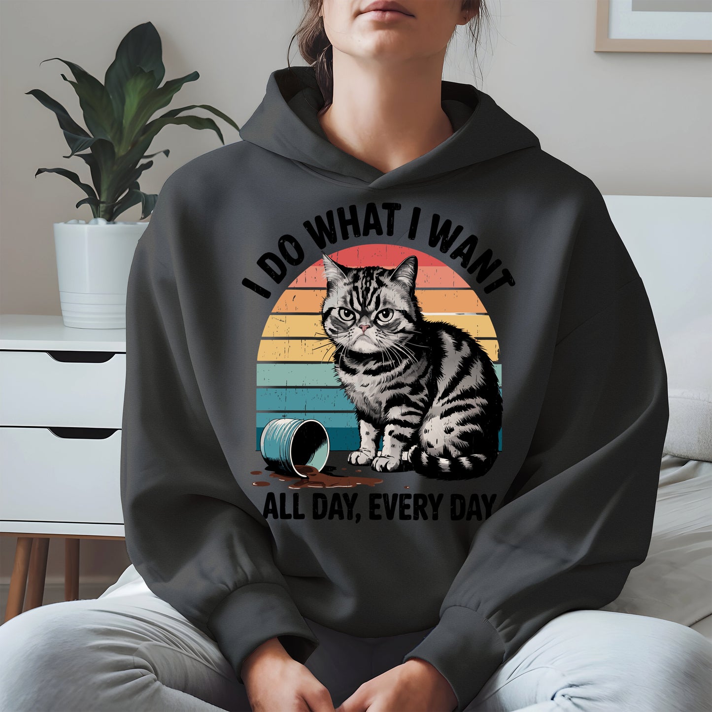 I Do What I Want Angry Cat Shirt Hoodie Sweatshirt