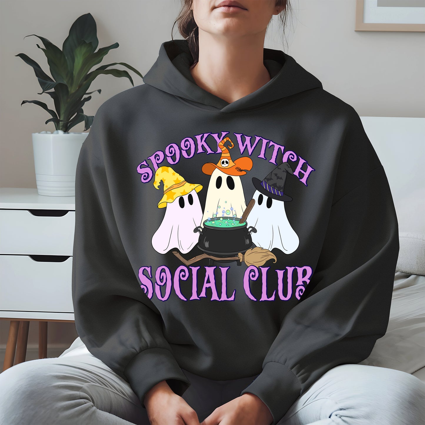 Spooky Witch Social Club Halloween Shirt