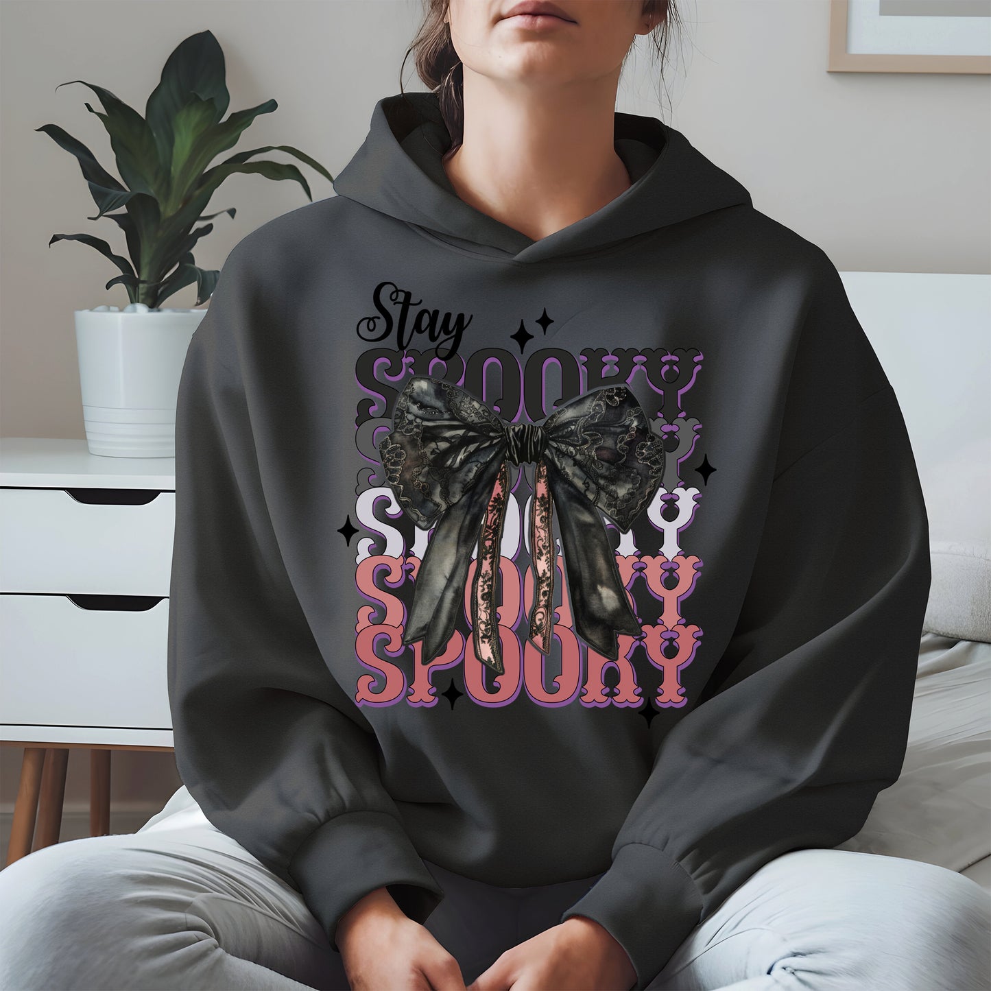 Gothic Spooky Bow Halloween Shirt