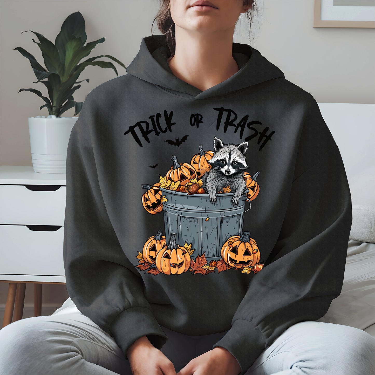 Trick or Trash Raccoon Halloween Shirt